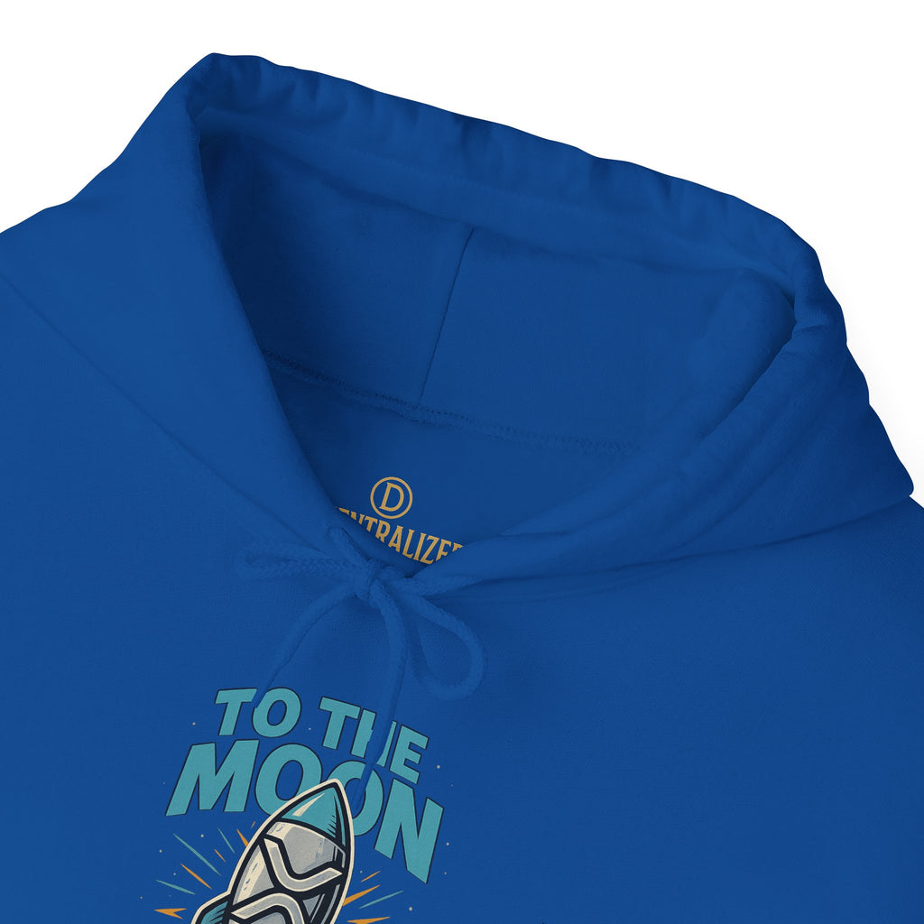 Hoodie — 'To The Moon' Rocket Graphic Pullover