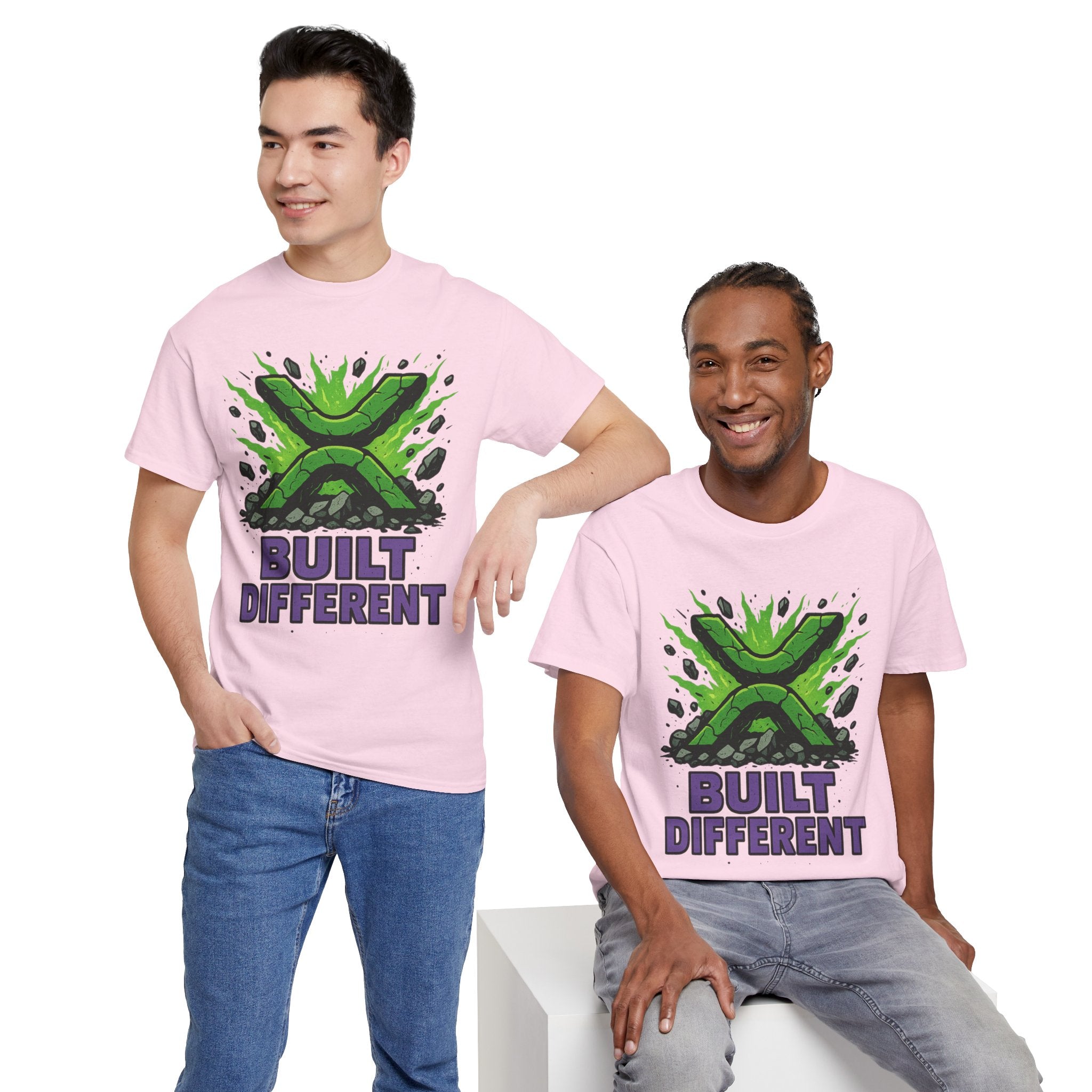 Built Different T-Shirt — Green Gamer Logo Tee