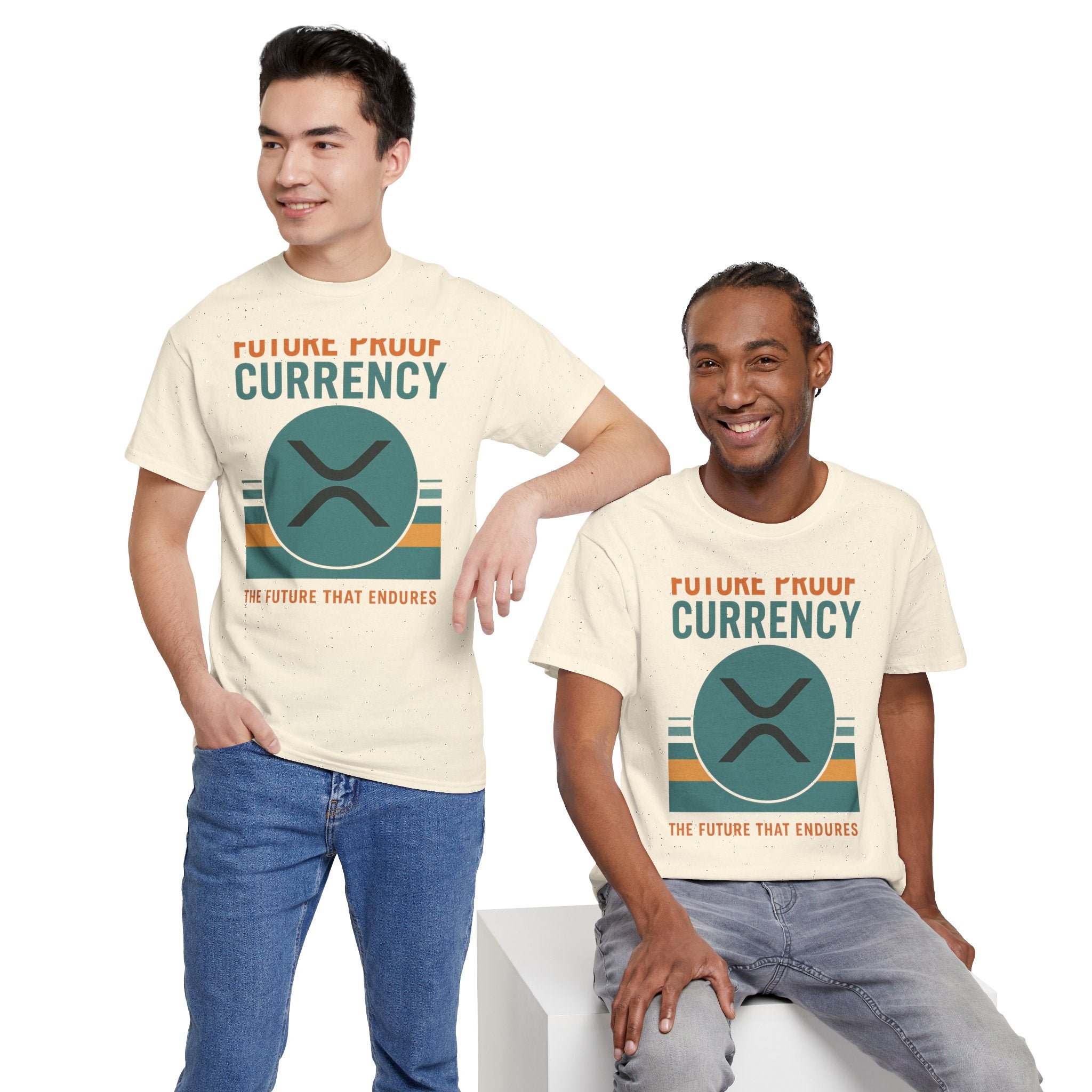 RIPPLE XRP 'Future Proof Currency' Graphic Tee — Crypto Retro Logo Shirt