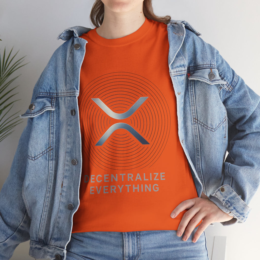 XRP 'Decentralize Everything' Tee - Crypto Logo T-Shirt