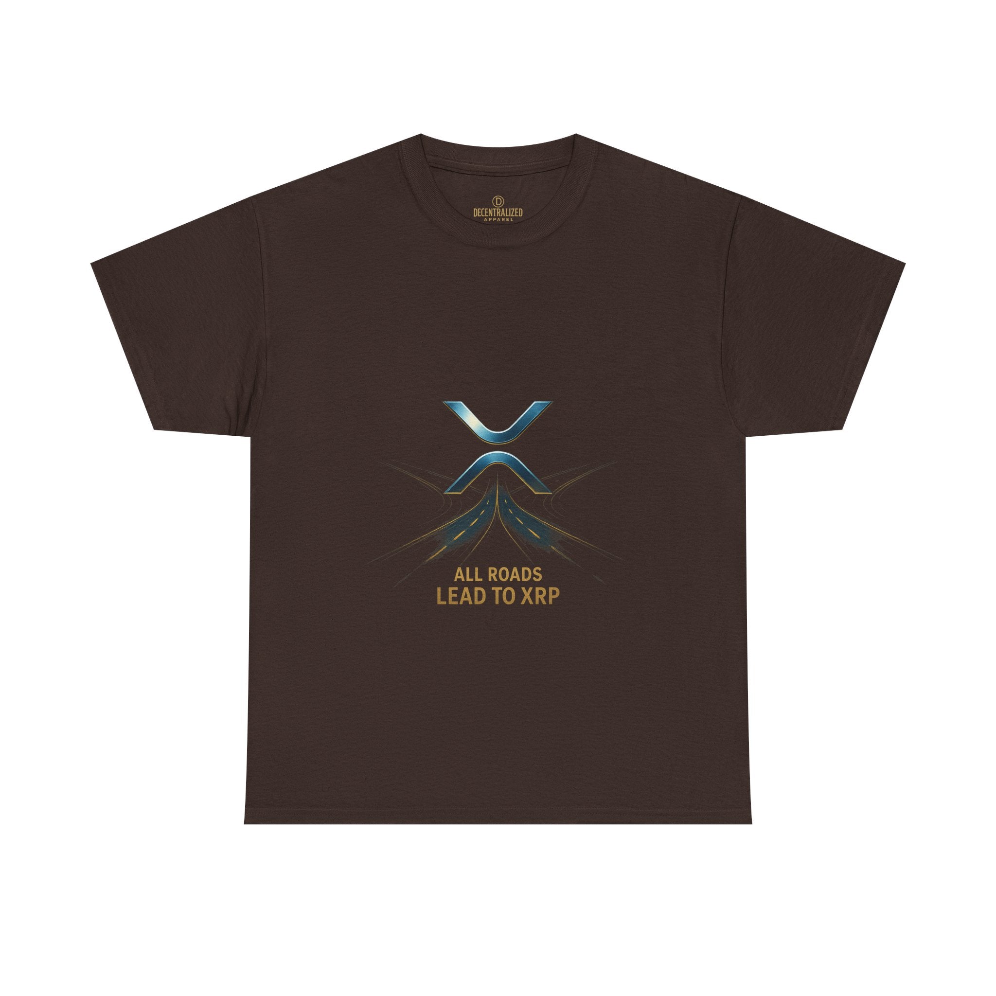 All Roads Lead to XRP T-Shirt — Crypto Ripple Logo Tee