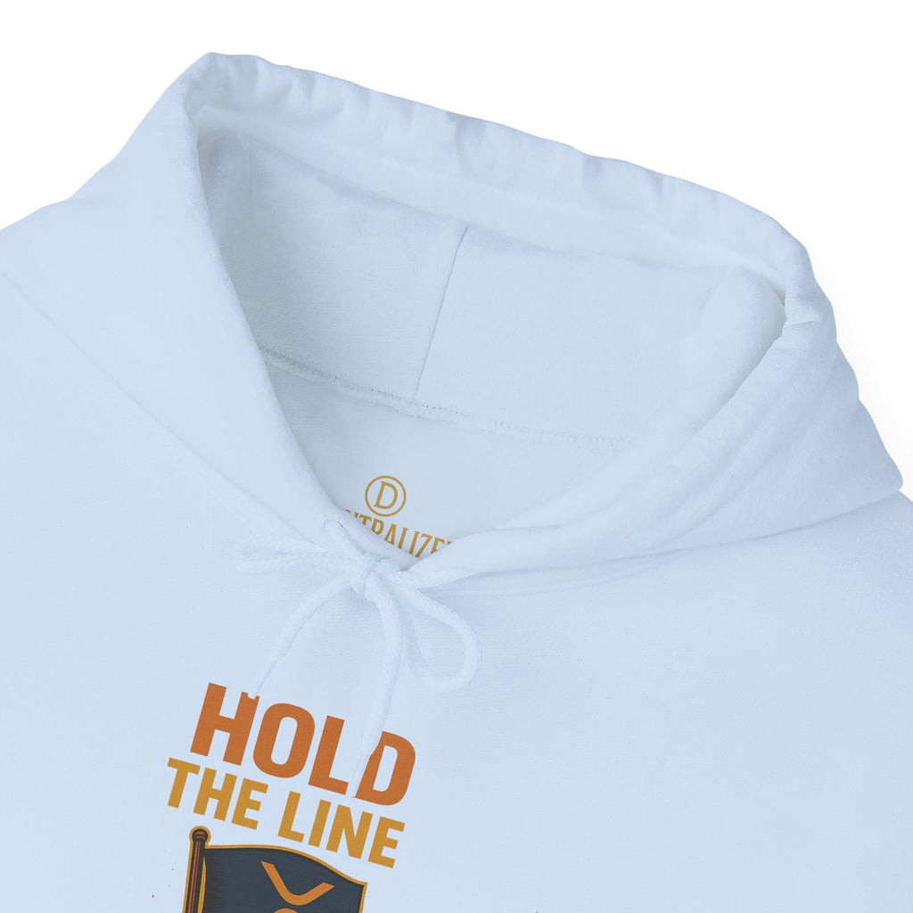 Hold The Line Hoodie — Flag & Fist Graphic Pullover