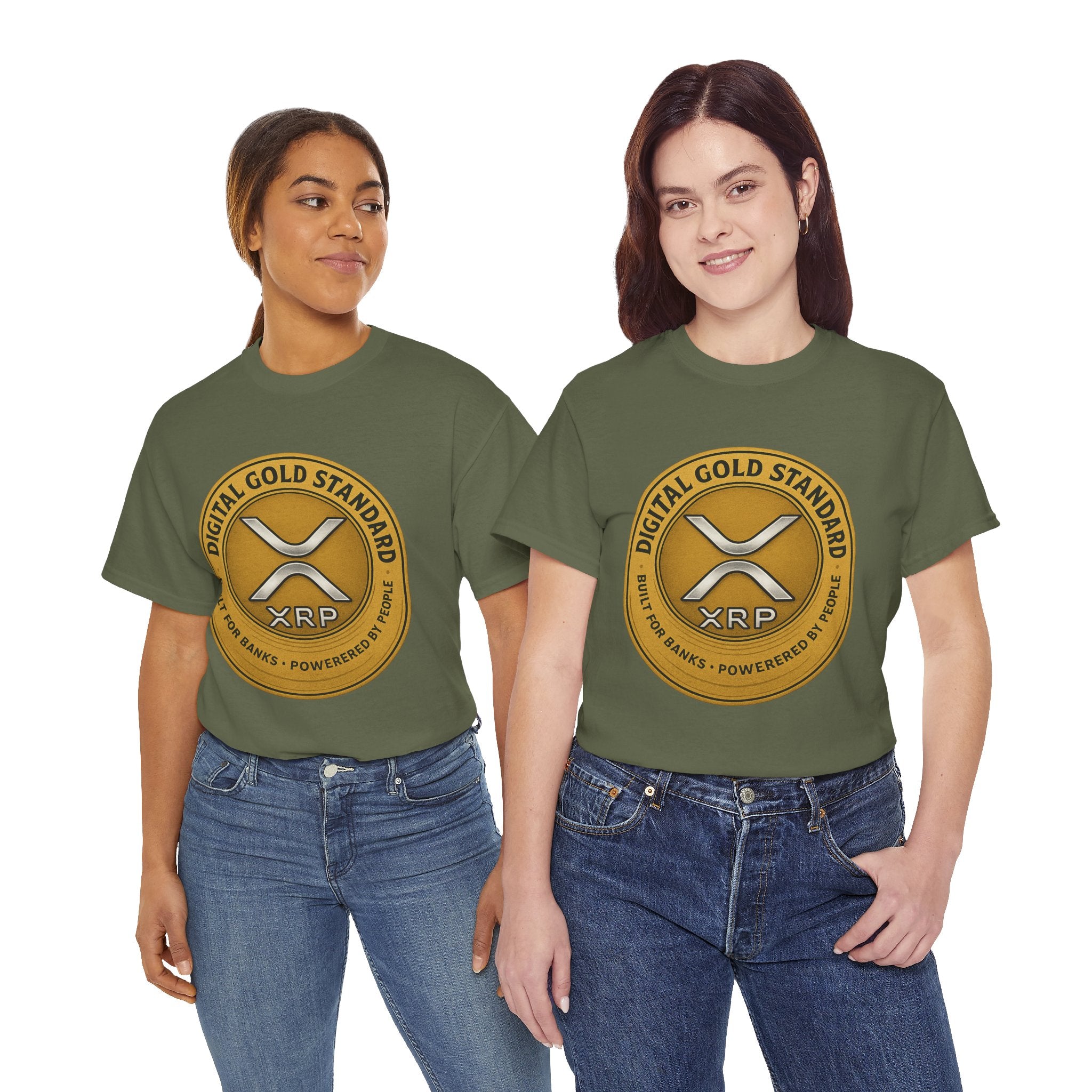 XRP Digital Gold Tee – Cryptocurrency Logo Shirt