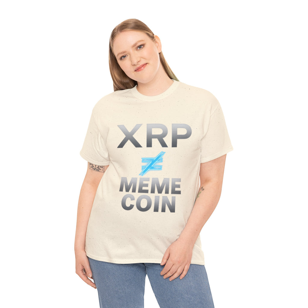 XRP ≠ Meme Coin T-Shirt — Crypto Investor Statement Tee