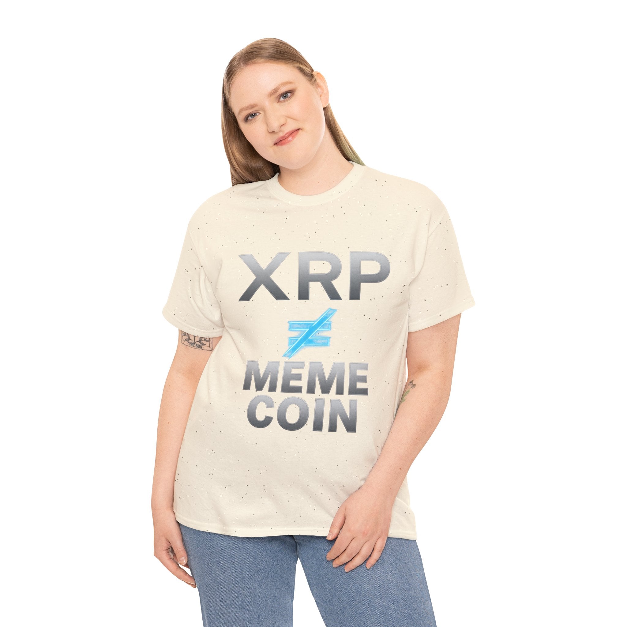 XRP ≠ Meme Coin T-Shirt — Crypto Investor Statement Tee
