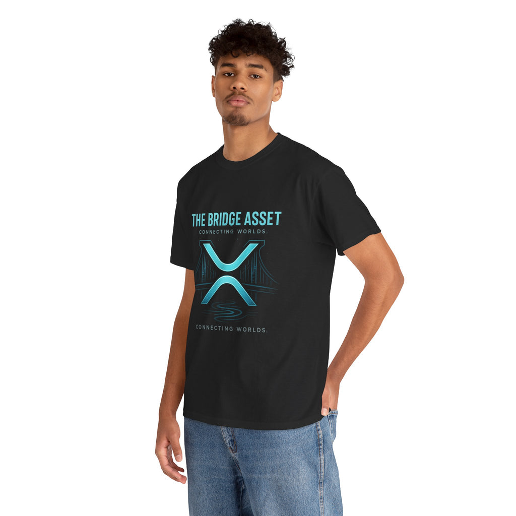 The Bridge Asset Tee – 'Connecting Worlds' Crypto Ripple X Logo T-Shirt