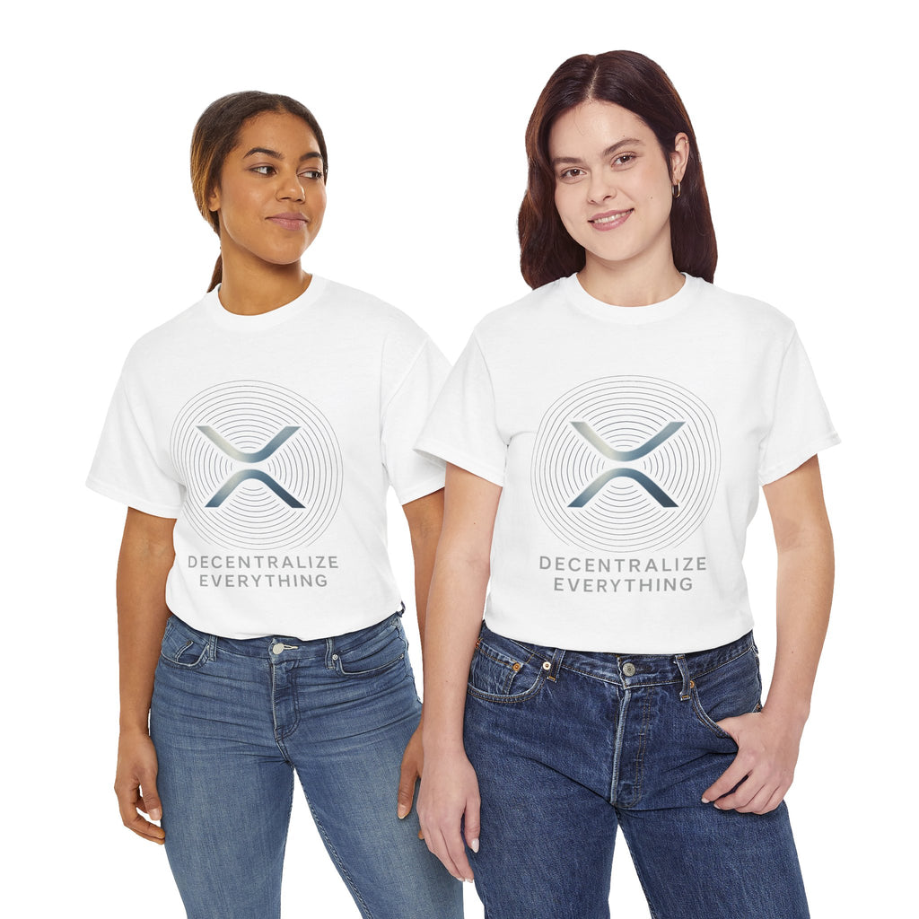 XRP 'Decentralize Everything' Tee - Crypto Logo T-Shirt