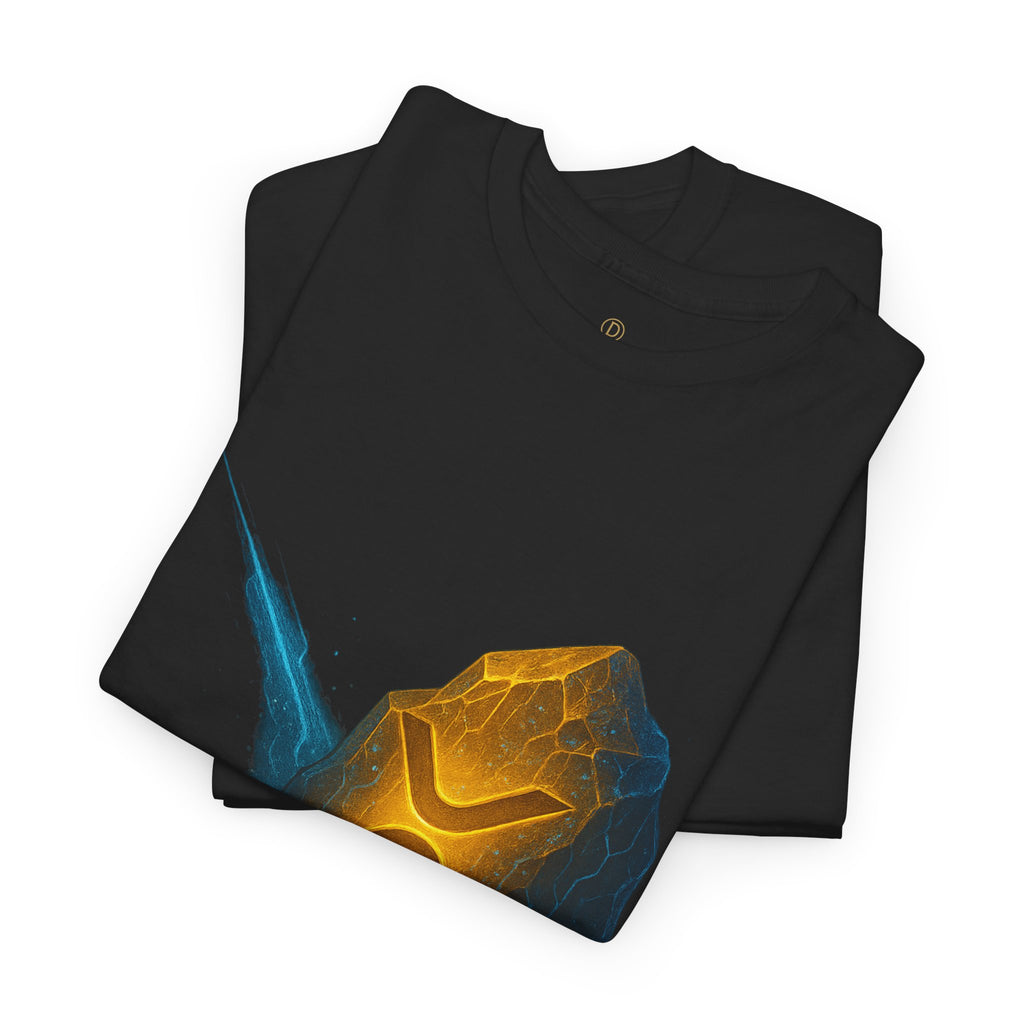 Rune Stone Graphic Tee — Glowing Mystic Rock T-Shirt