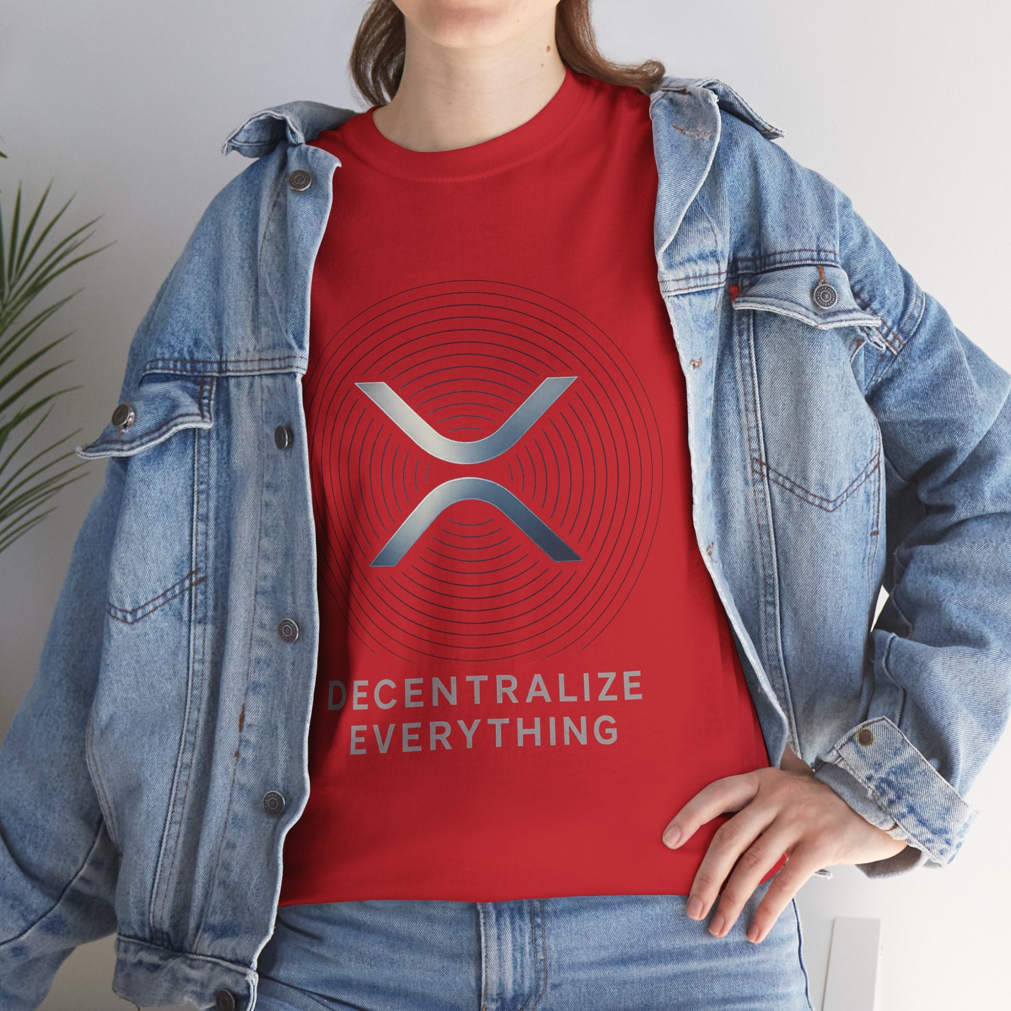 XRP 'Decentralize Everything' Tee - Crypto Logo T-Shirt