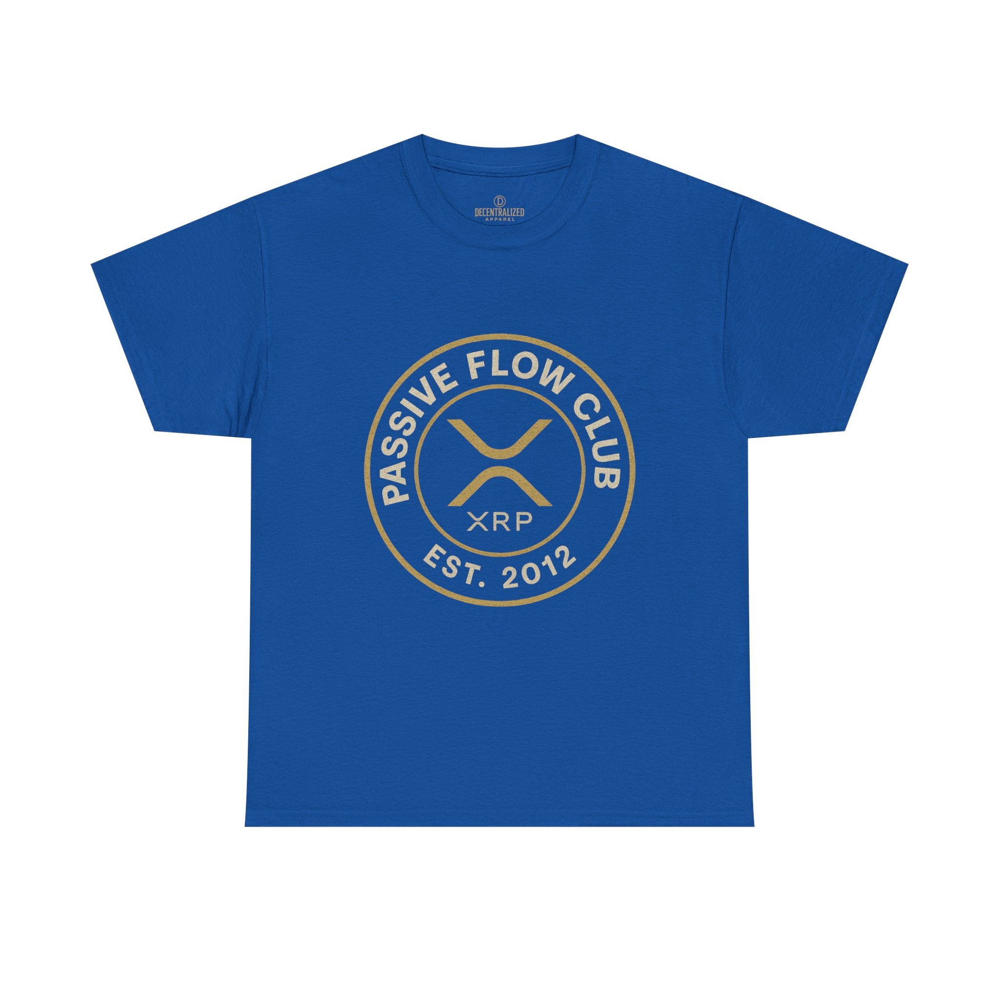 XRP Passive Flow Club T‑Shirt — Crypto Logo Tee (Est. 2012)