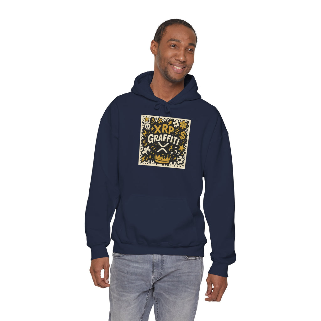 XRP Graffiti Hoodie – Street Art Crypto Sweatshirt