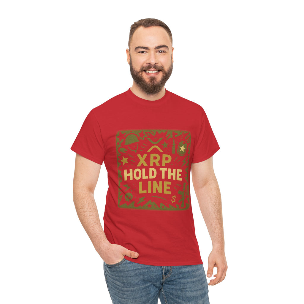 T-Shirt — XRP Hold The Line Crypto Graphic Tee