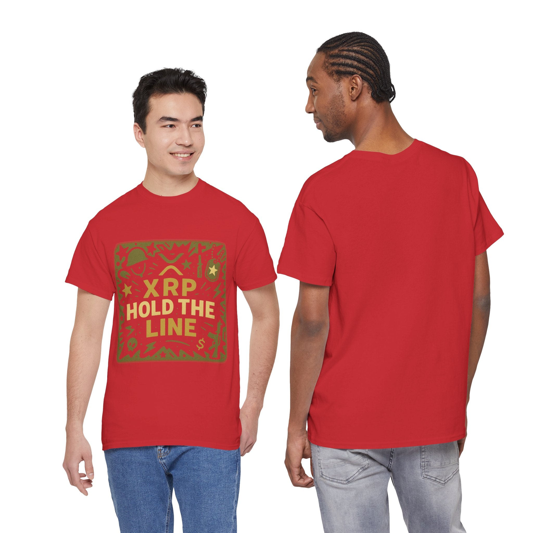 T-Shirt — XRP Hold The Line Crypto Graphic Tee