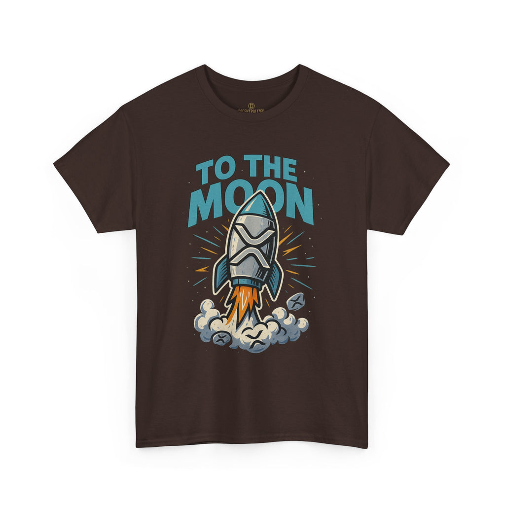 To The Moon Rocket T-Shirt — Space Graphic Tee for Crypto & Space Enthusiasts