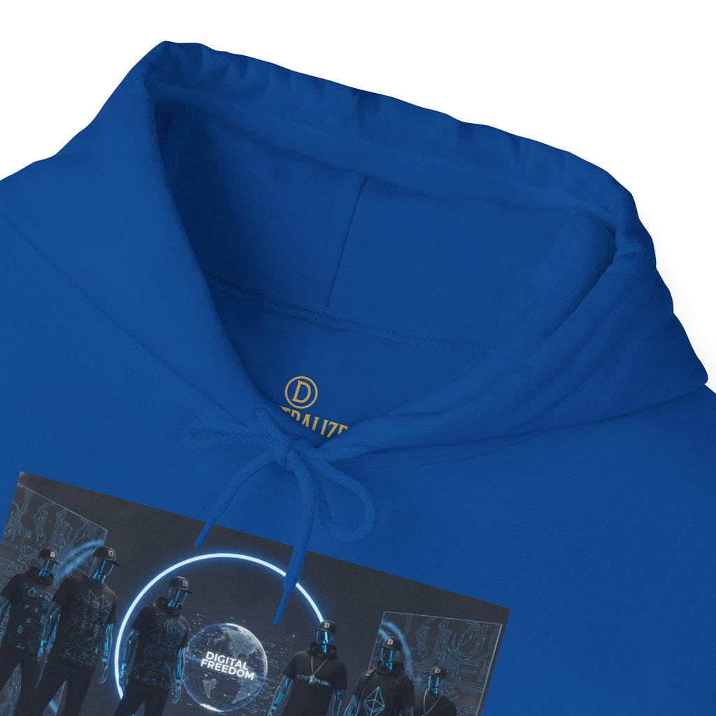 Futuristic Neon Portal Hoodie – Cyberpunk Sci‑Fi Crew Graphic Sweatshirt