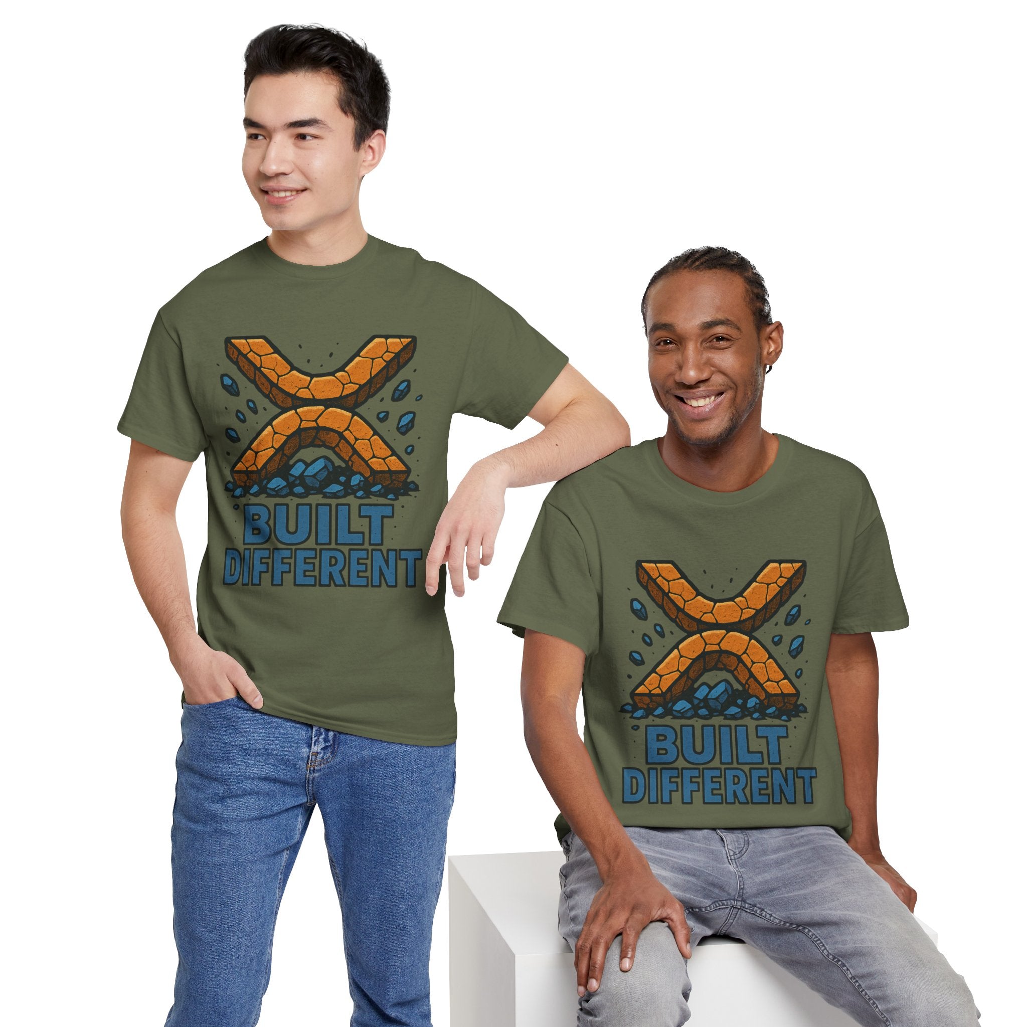 Built Different T-Shirt — Rugged Crypto X Design Tee