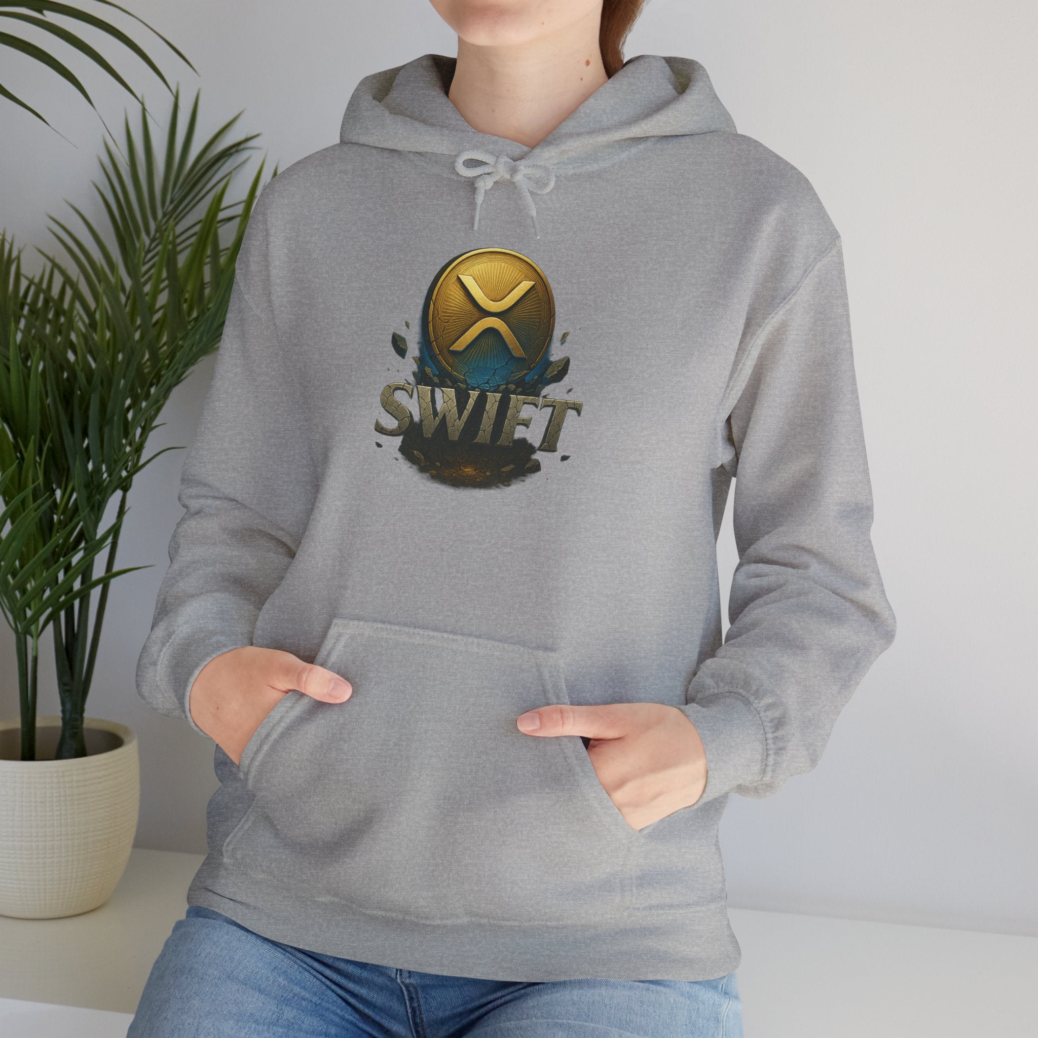 XRP Swell Hoodie — Crypto Ripple Logo Pullover