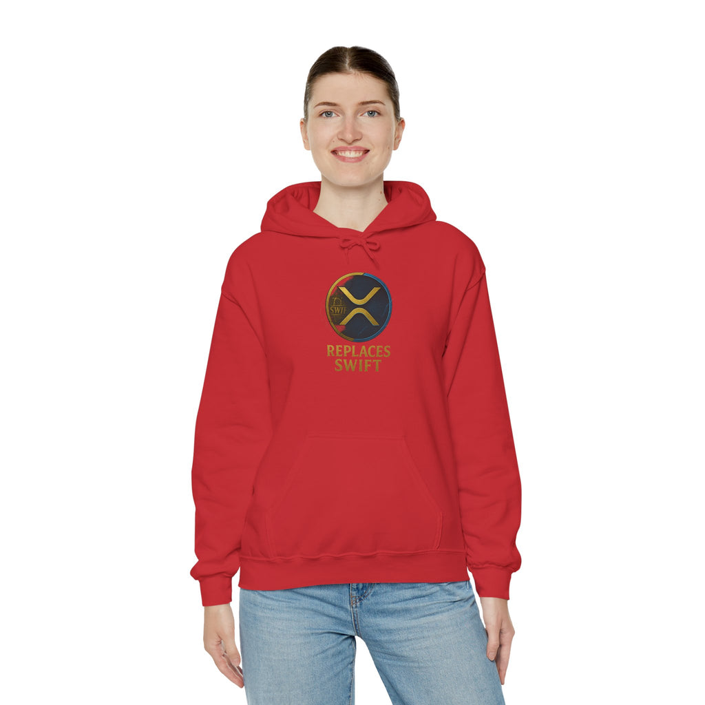 Crypto Logo Hoodie — "Replaces Swift" Ripples Design