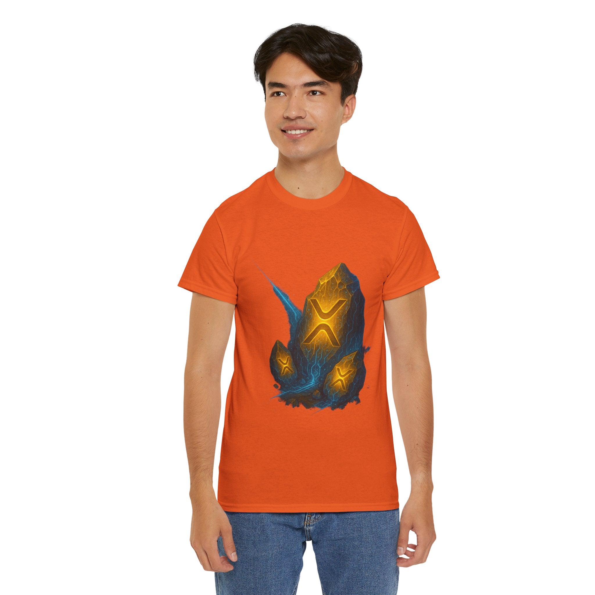 Rune Stone Graphic Tee — Glowing Mystic Rock T-Shirt