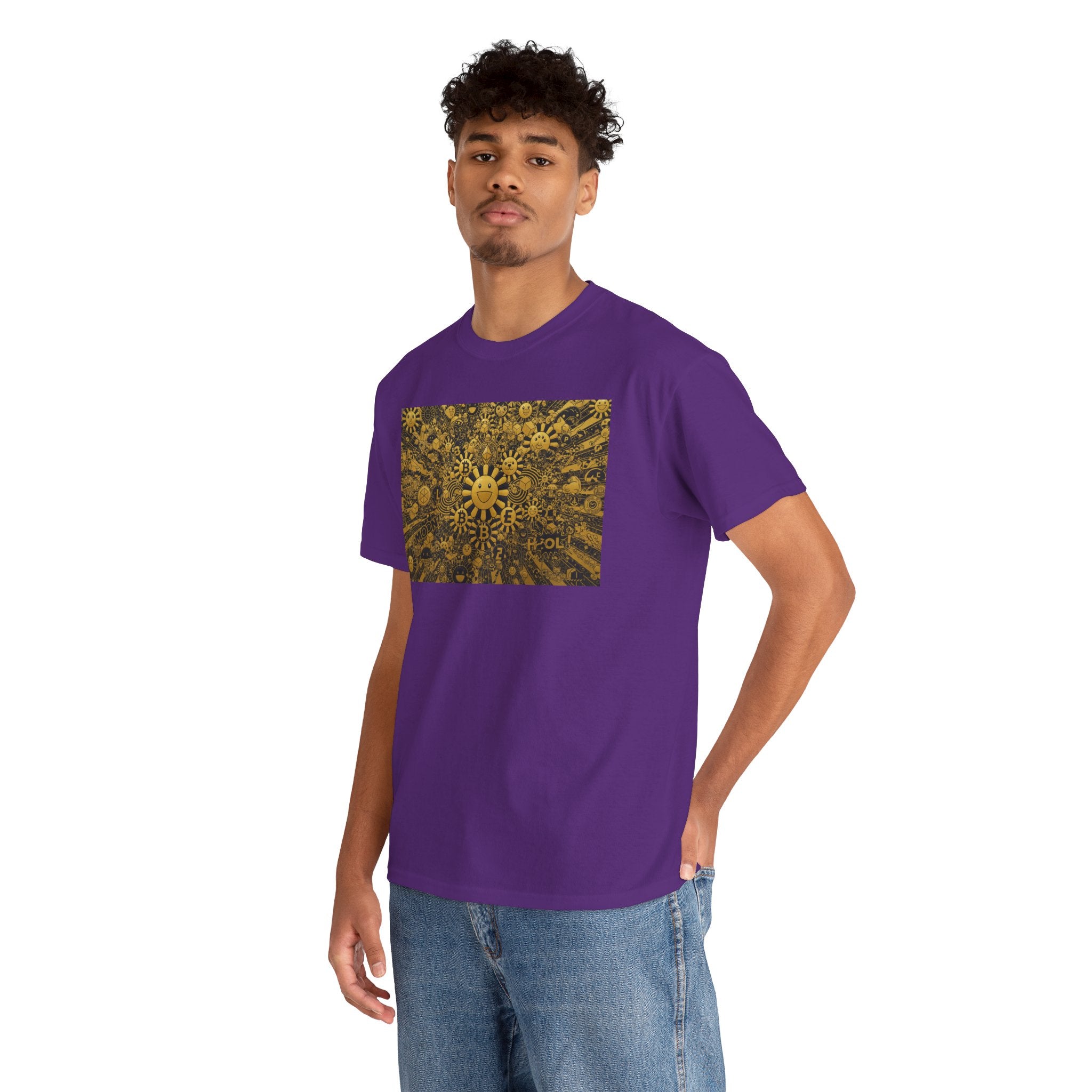 Sunflower Burst T‑Shirt — Golden Sunflower Pattern Tee