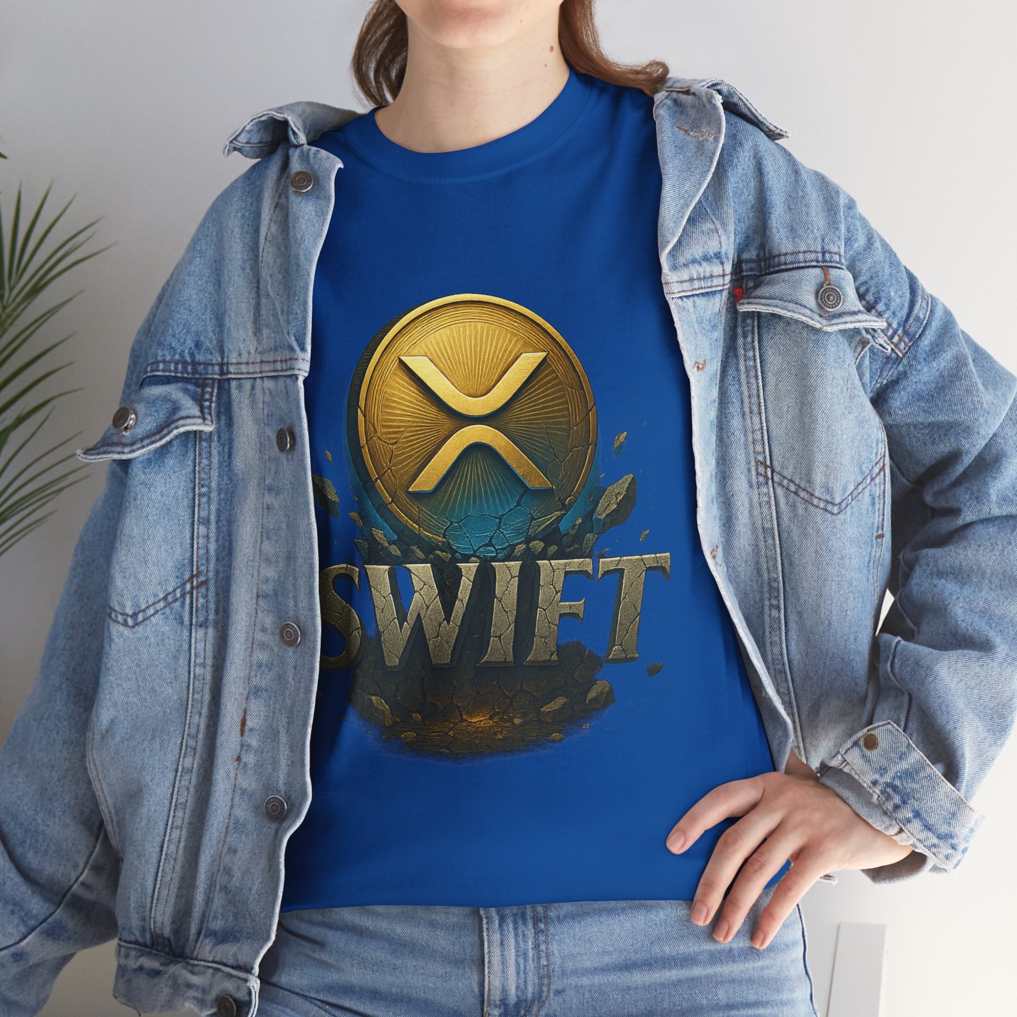 XRP Swift Cryptocurrency T‑Shirt — Ripple Coin Logo Graphic Tee