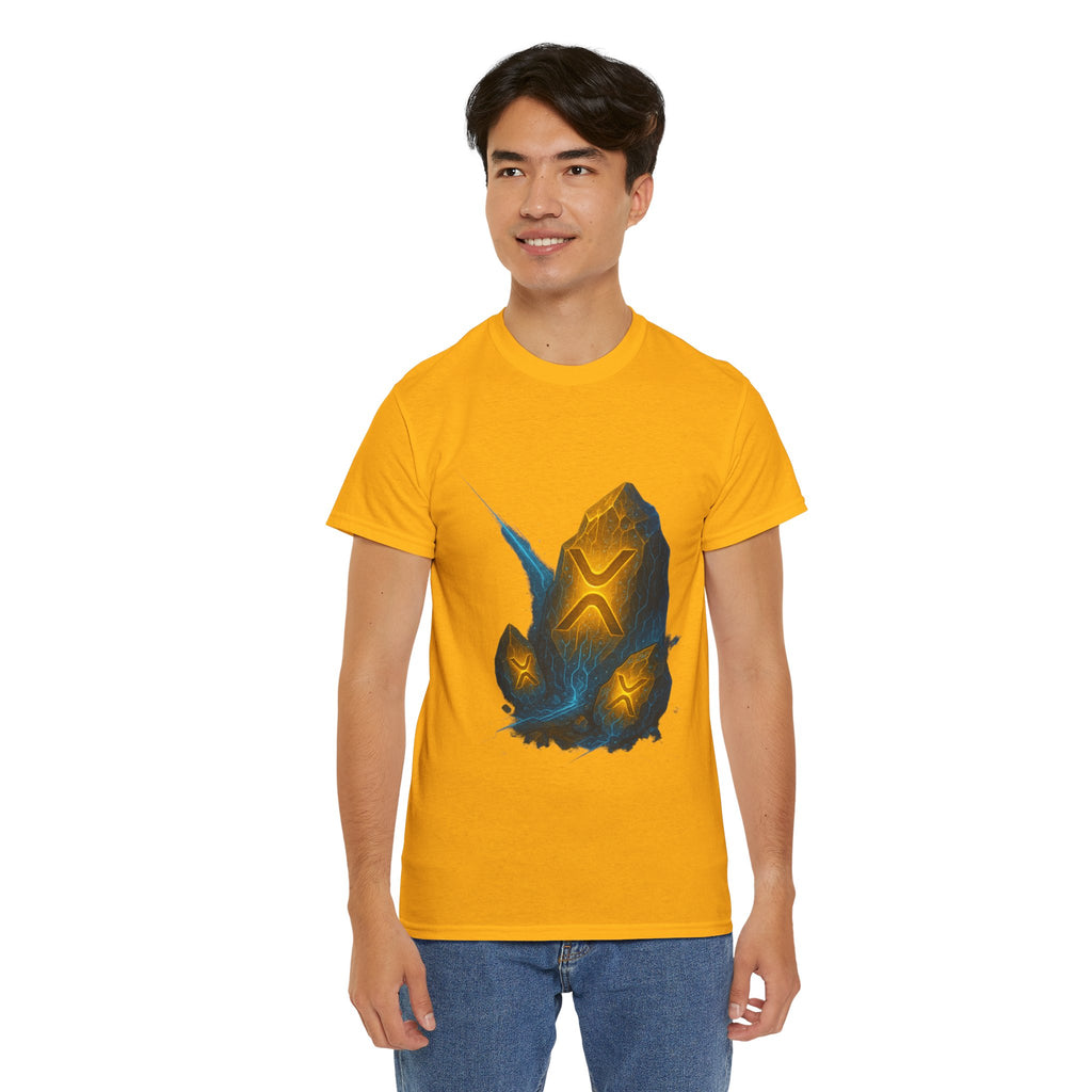 Rune Stone Graphic Tee — Glowing Mystic Rock T-Shirt