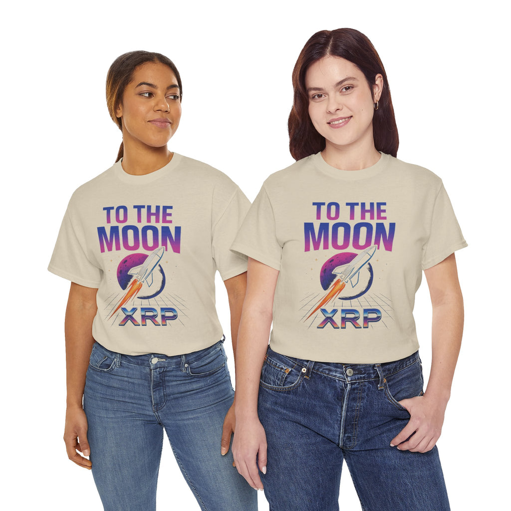 XRP 'To The Moon' T-Shirt — Crypto Investor Rocket Tee