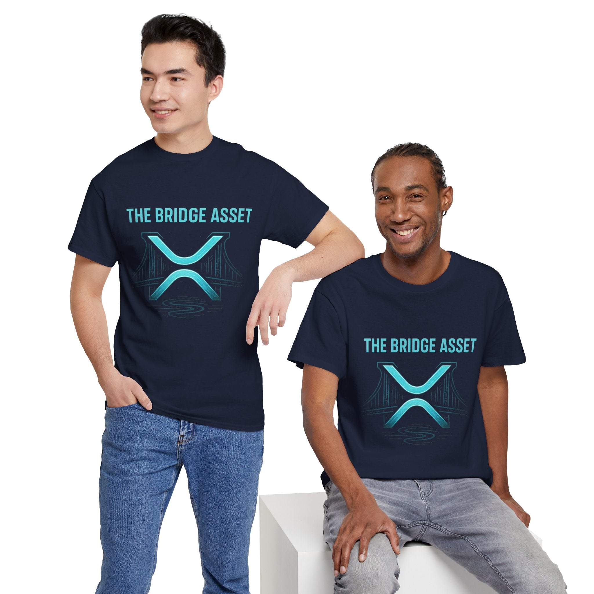 XRP 'The Bridge Asset' Graphic Tee — Crypto Ripple Logo Shirt