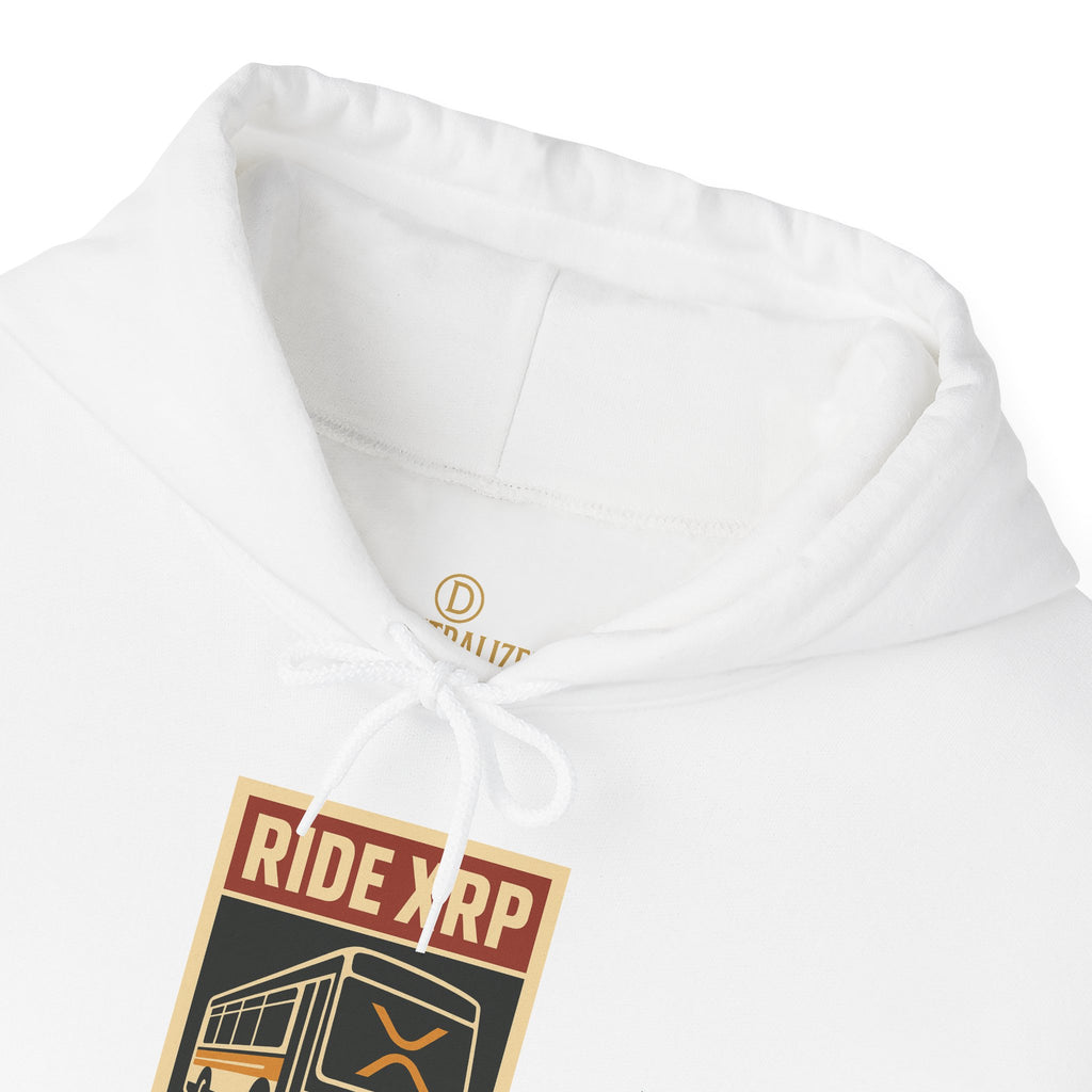XRP Crypto Hoodie — "Ride XRP, Dump Swift" Retro Badge