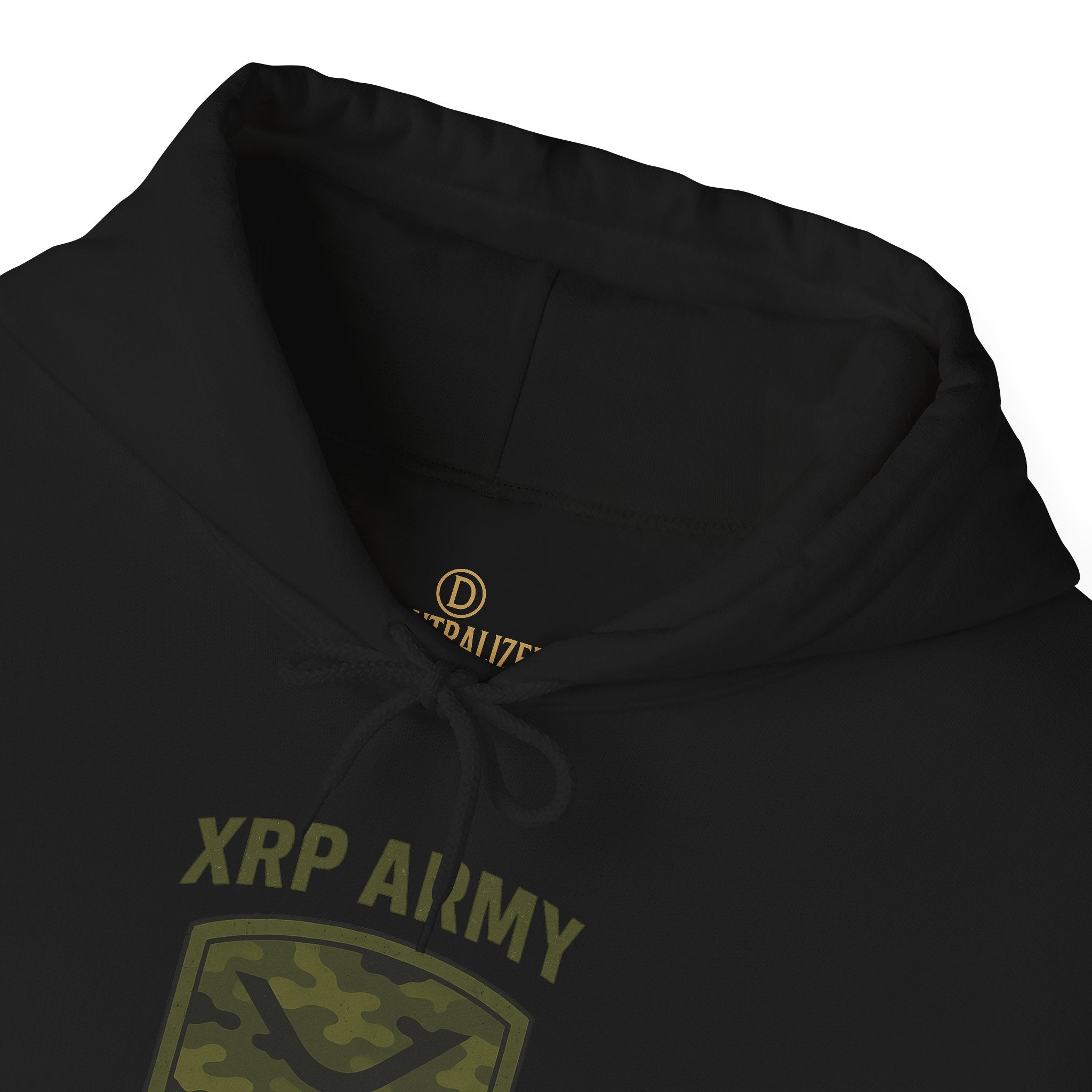 XRP Army Hoodie – Crypto Shield Camouflage Sweatshirt