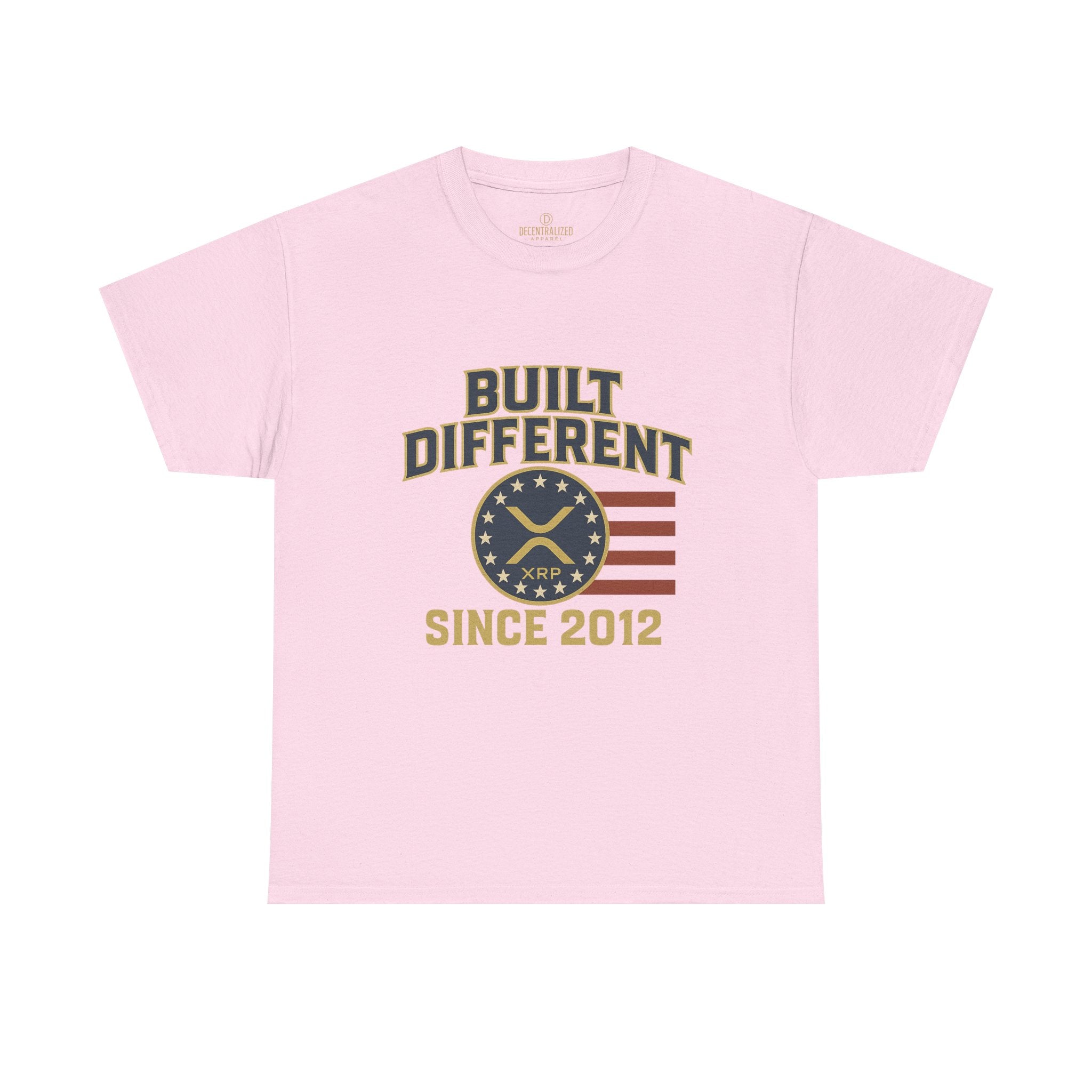 Built Different Since 2012 T-Shirt — American Flag Vintage Crew Tee