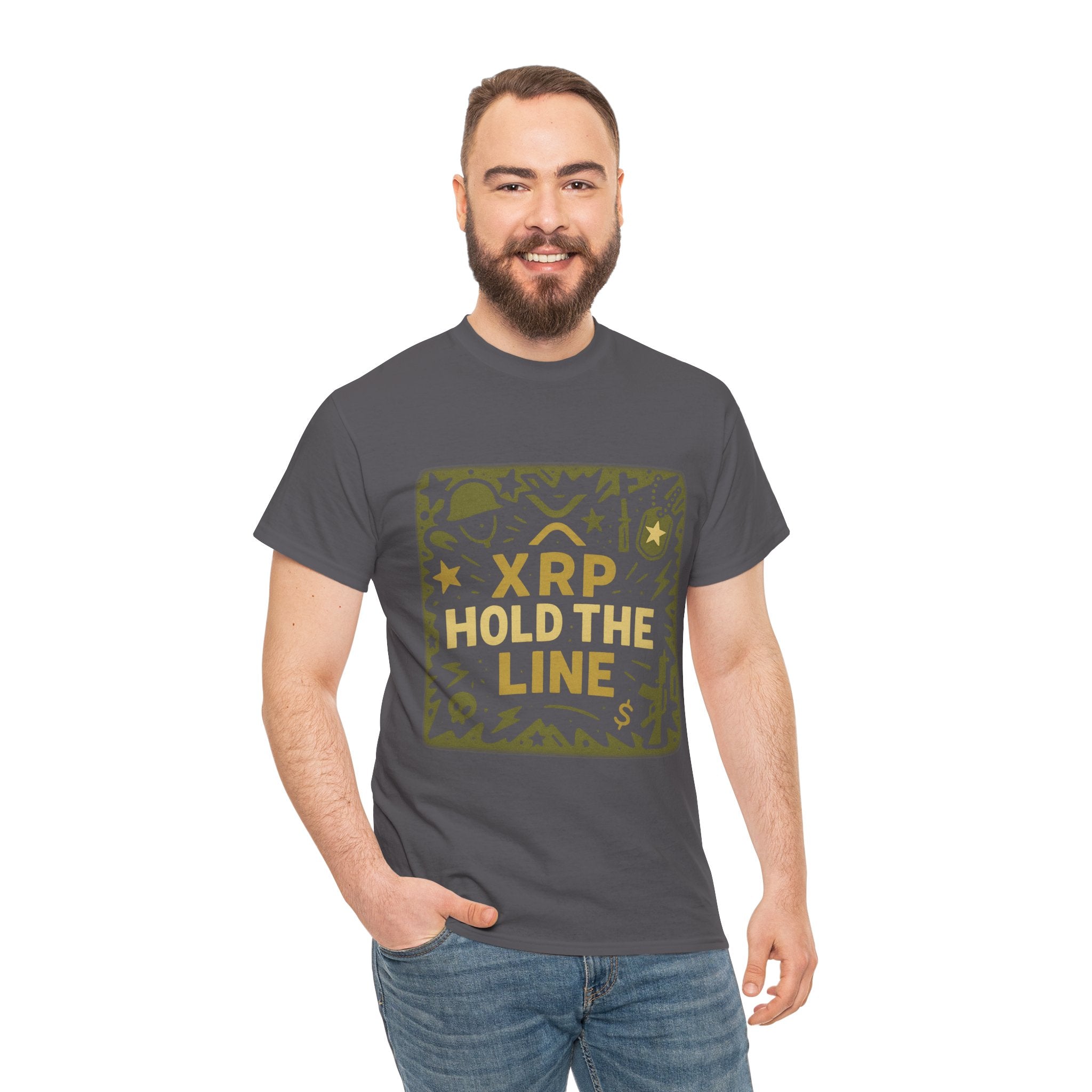 T-Shirt — XRP Hold The Line Crypto Graphic Tee