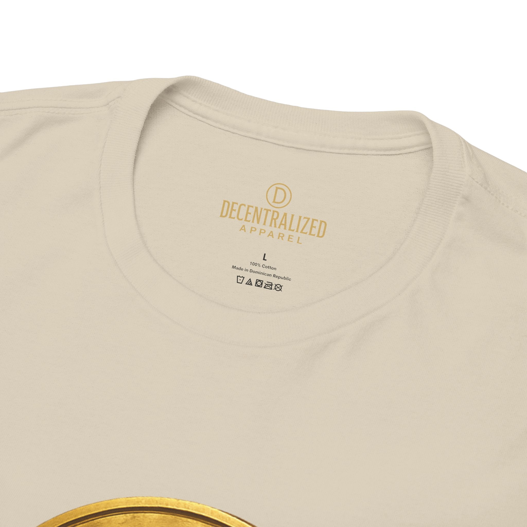 XRP Ledger Trophy T‑Shirt – Gold Ripple Coin on Pedestal Crypto Tee