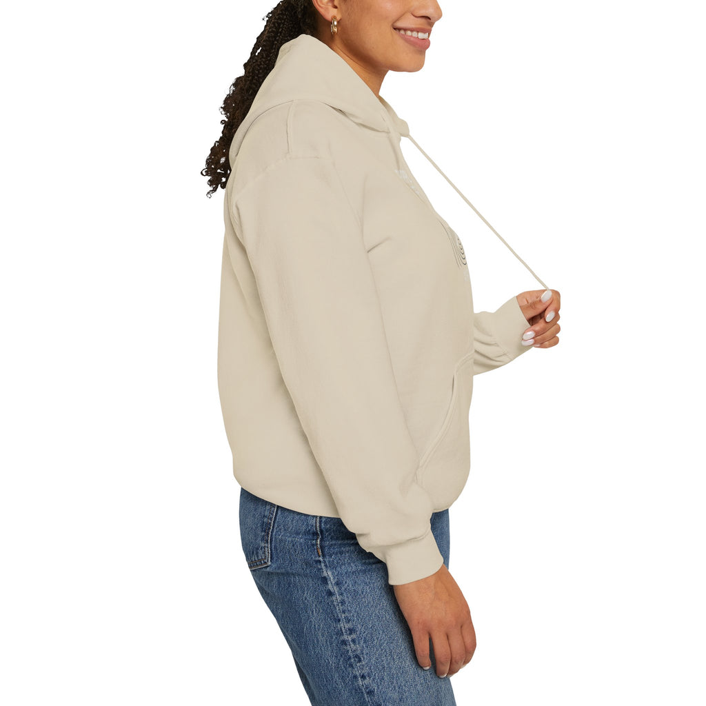 Ripple Effect Hoodie — Minimal Concentric Wave Graphic Sweatshirt