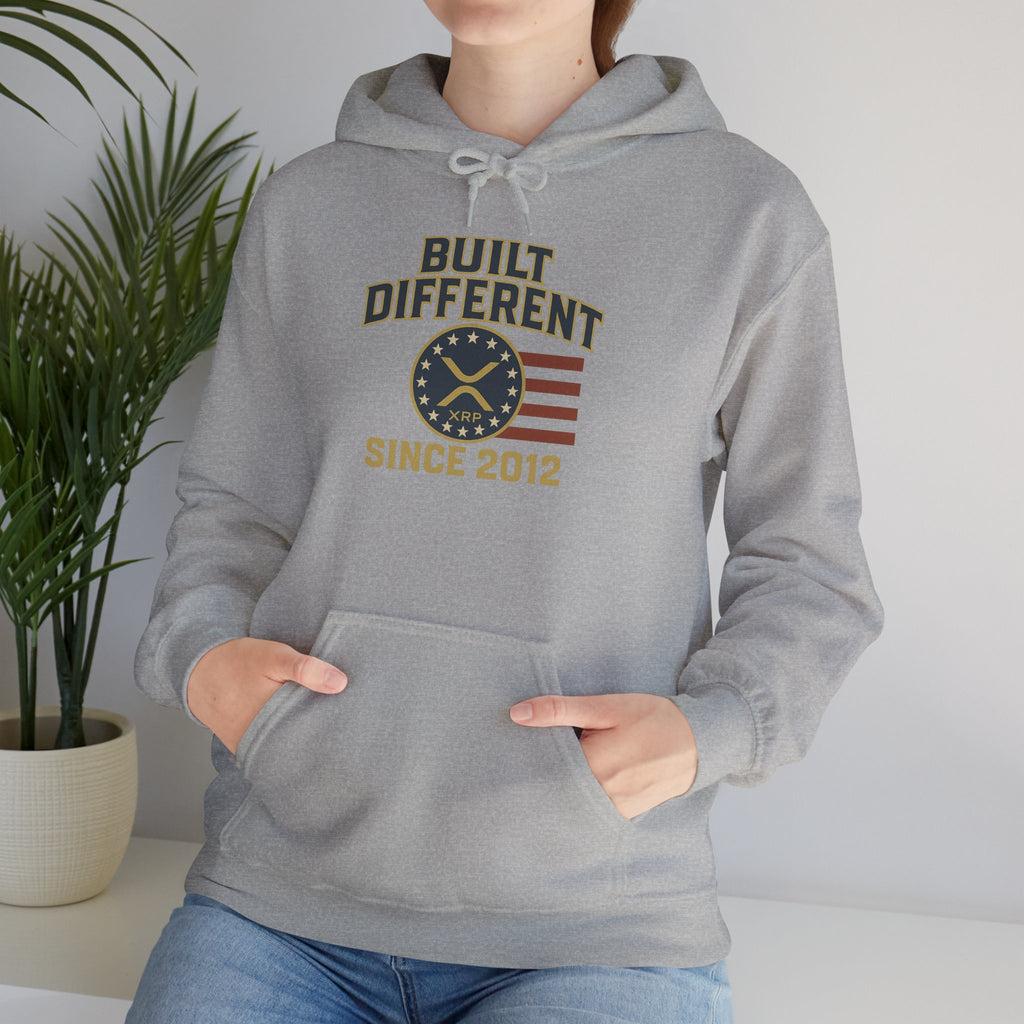Built Different Hoodie • 'Built Different Since 2012' Patriotic Casual Pullover