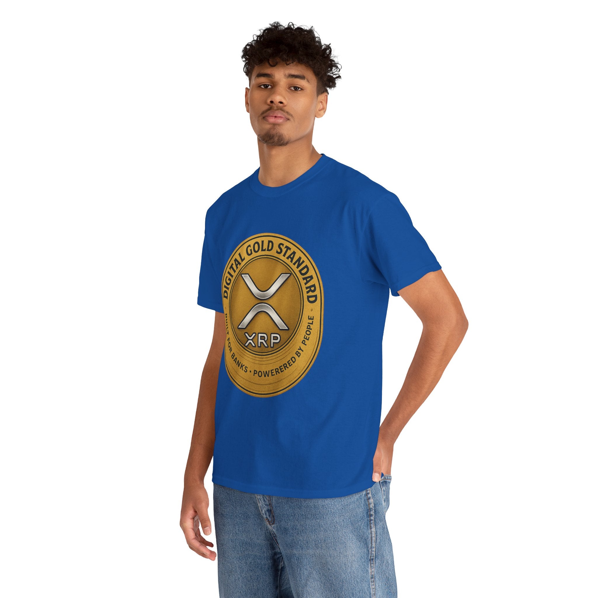 XRP Digital Gold Tee – Cryptocurrency Logo Shirt