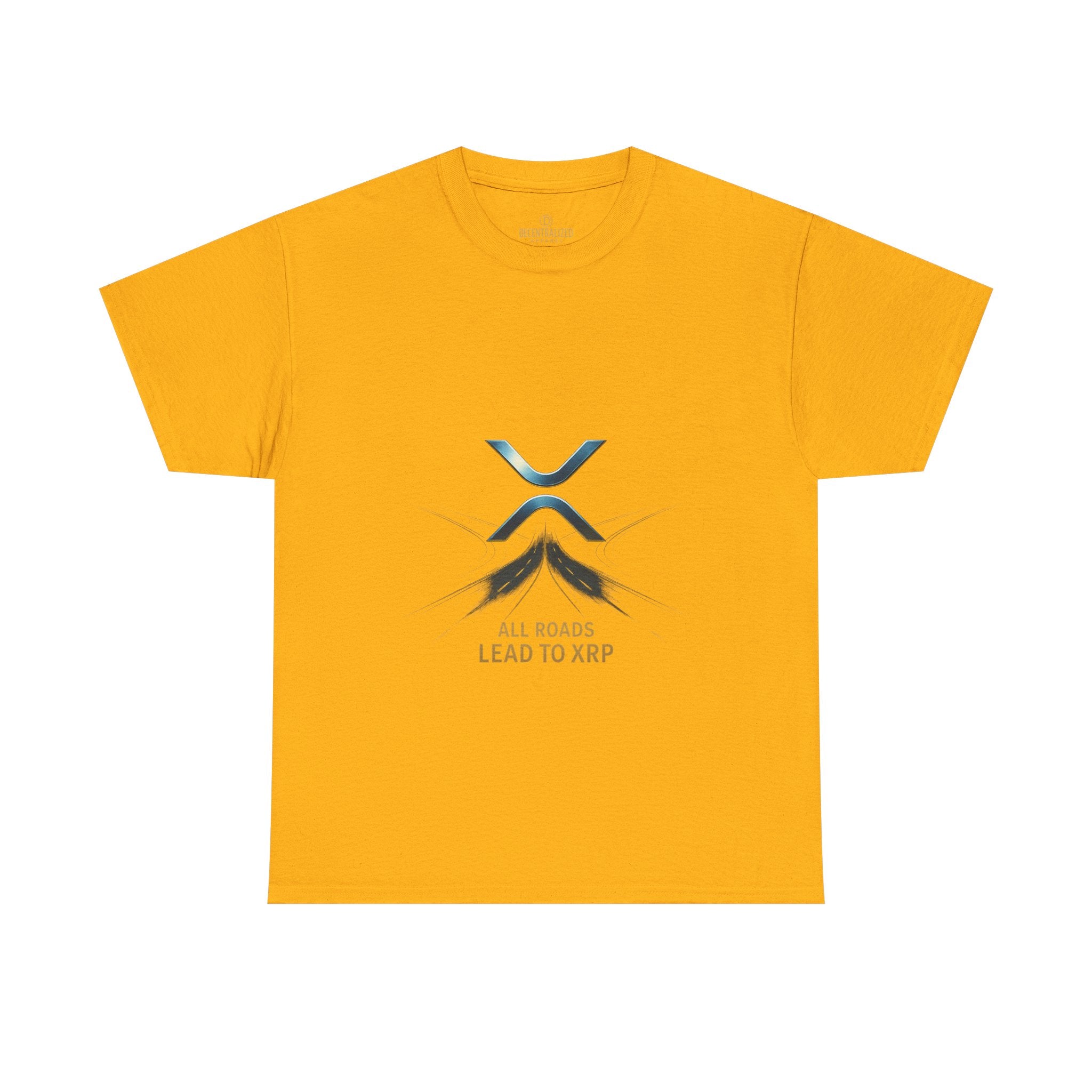 All Roads Lead to XRP T-Shirt — Crypto Ripple Logo Tee
