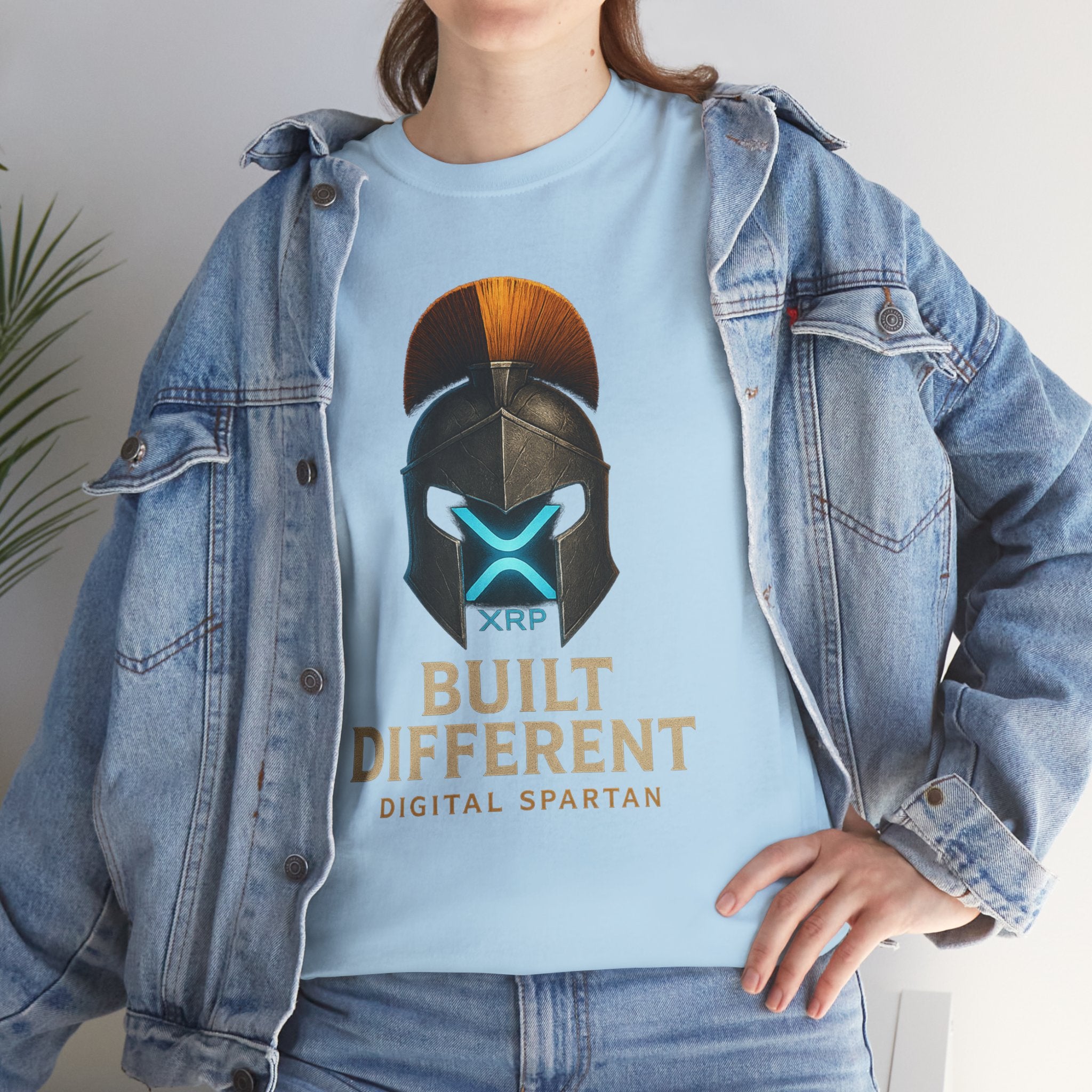 Built Different Spartan Tee — Digital Spartan XRP Crypto T-Shirt
