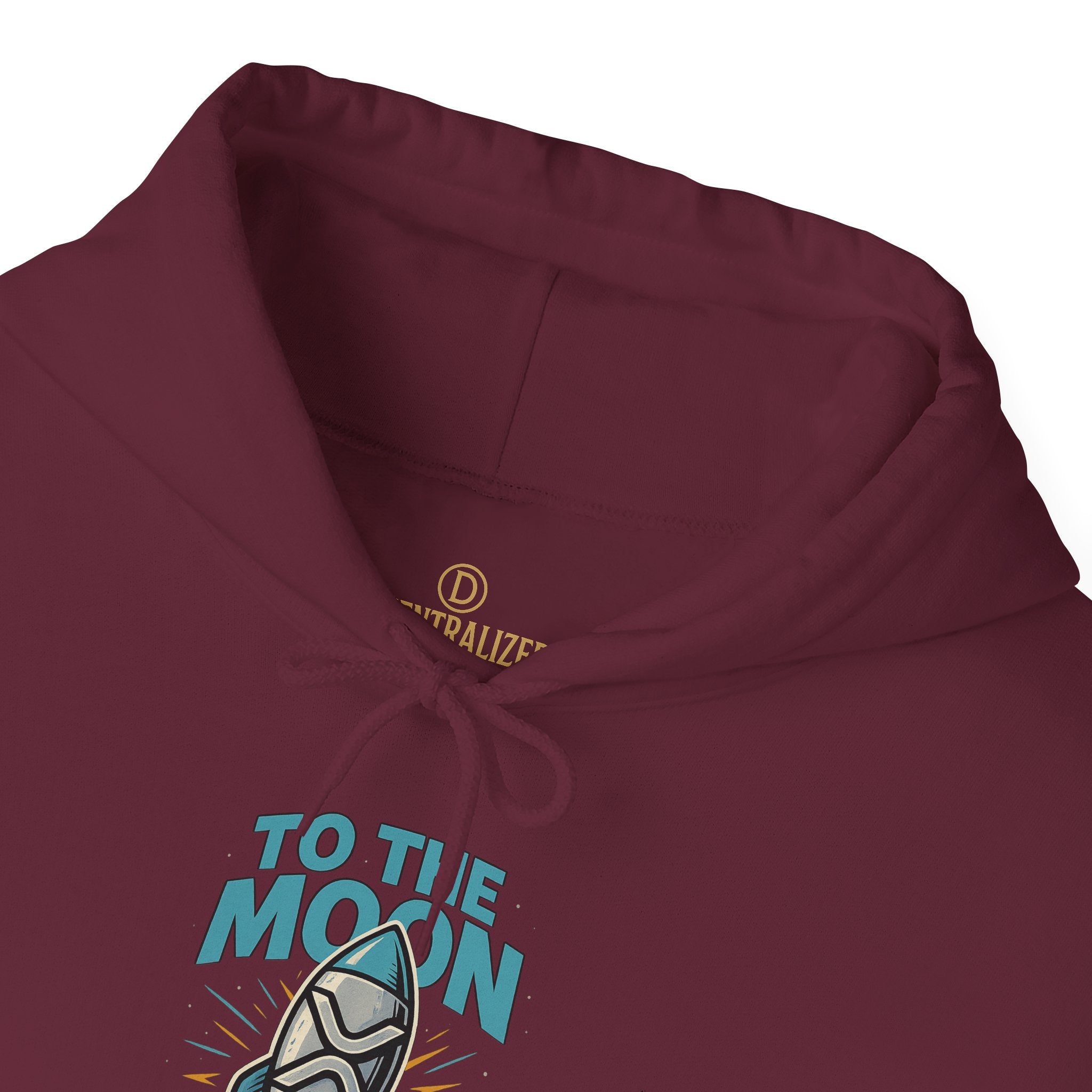 Hoodie — 'To The Moon' Rocket Graphic Pullover