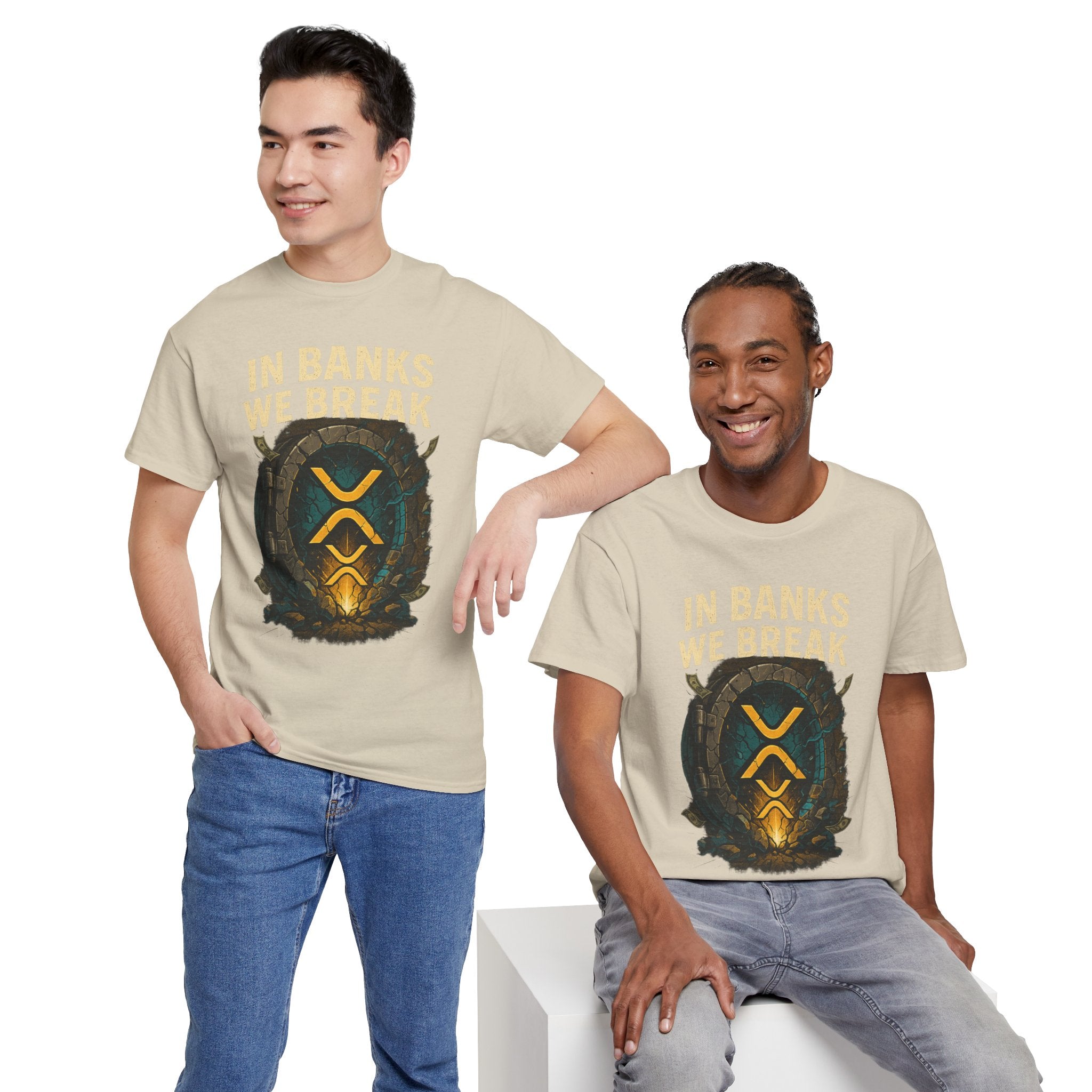 In Banks We Break XRP Crypto Graphic Tee