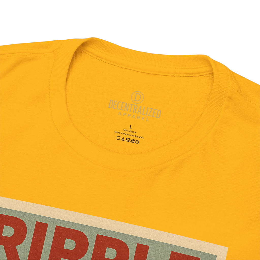 Ripple Effect Tee — Vintage Wave XRP Crypto Graphic T-Shirt