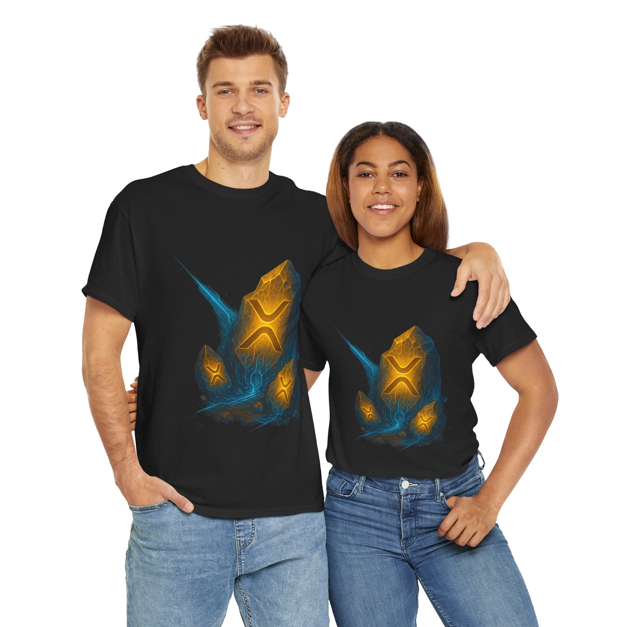 Rune Stone Graphic Tee — Glowing Mystic Rock T-Shirt