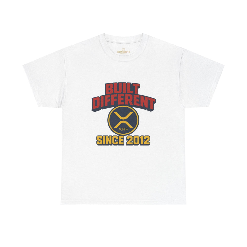 Built Different Since 2012 T-Shirt – Retro XRP Logo Tee