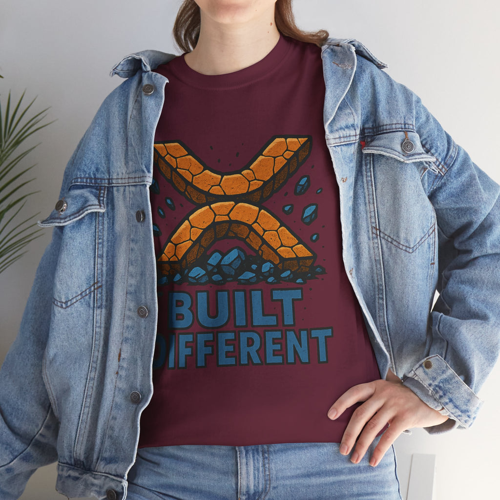 Built Different T-Shirt — Rugged Crypto X Design Tee