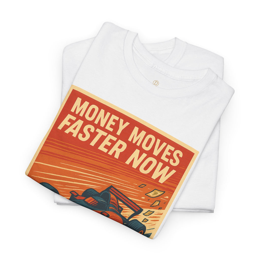XRP 'Money Moves Faster Now' Racing Tee — Crypto Enthusiast T-Shirt