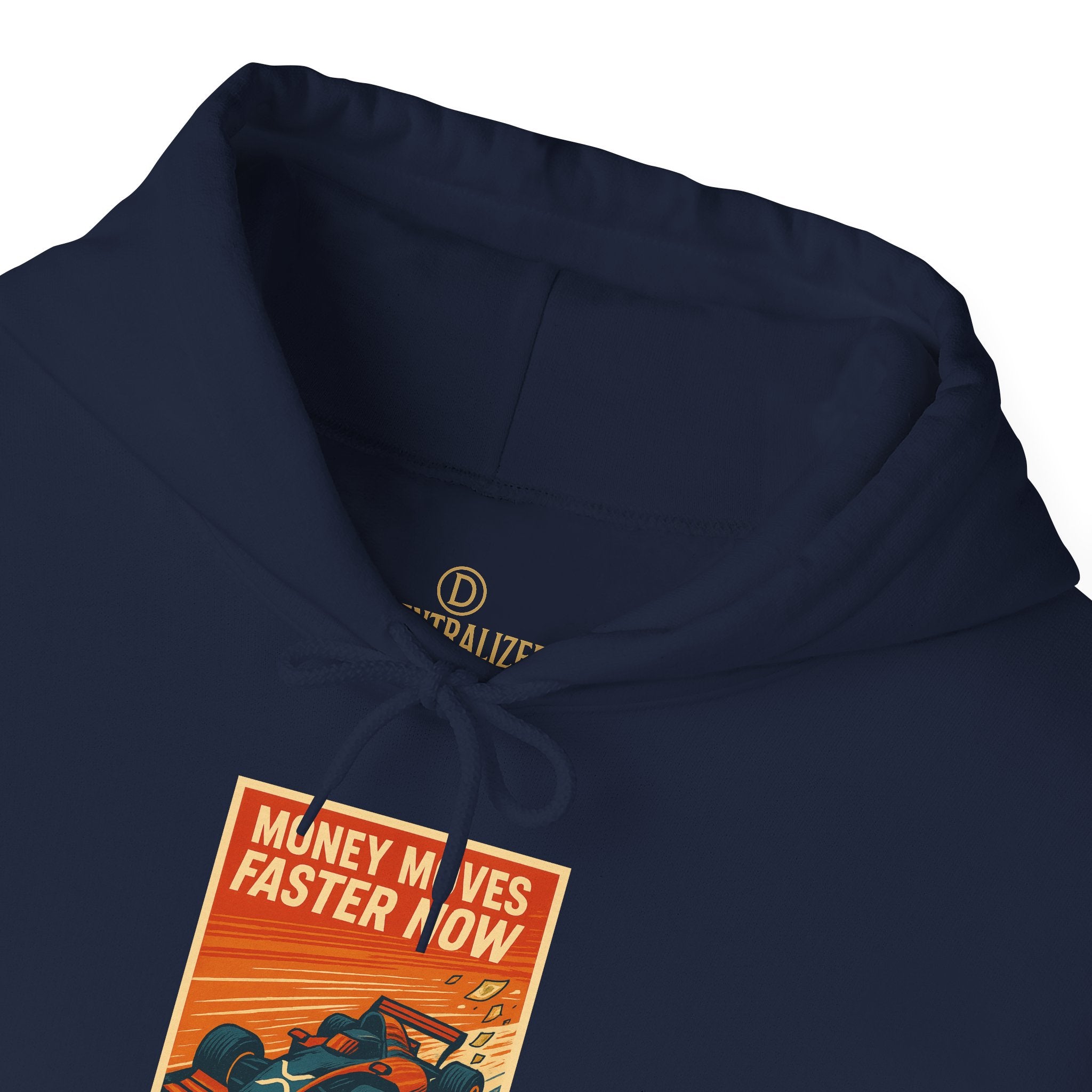 XRP 'Money Moves Faster Now' Hoodie – Crypto Retro Graphic Pullover