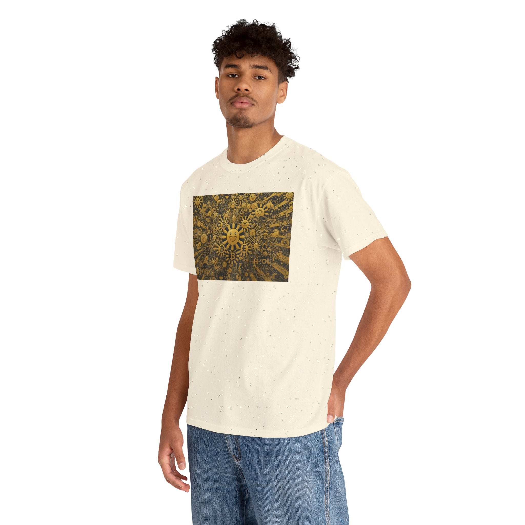 Sunflower Burst T‑Shirt — Golden Sunflower Pattern Tee