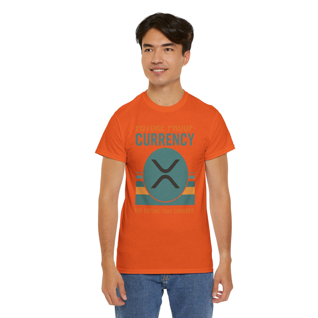 RIPPLE XRP 'Future Proof Currency' Graphic Tee — Crypto Retro Logo Shirt