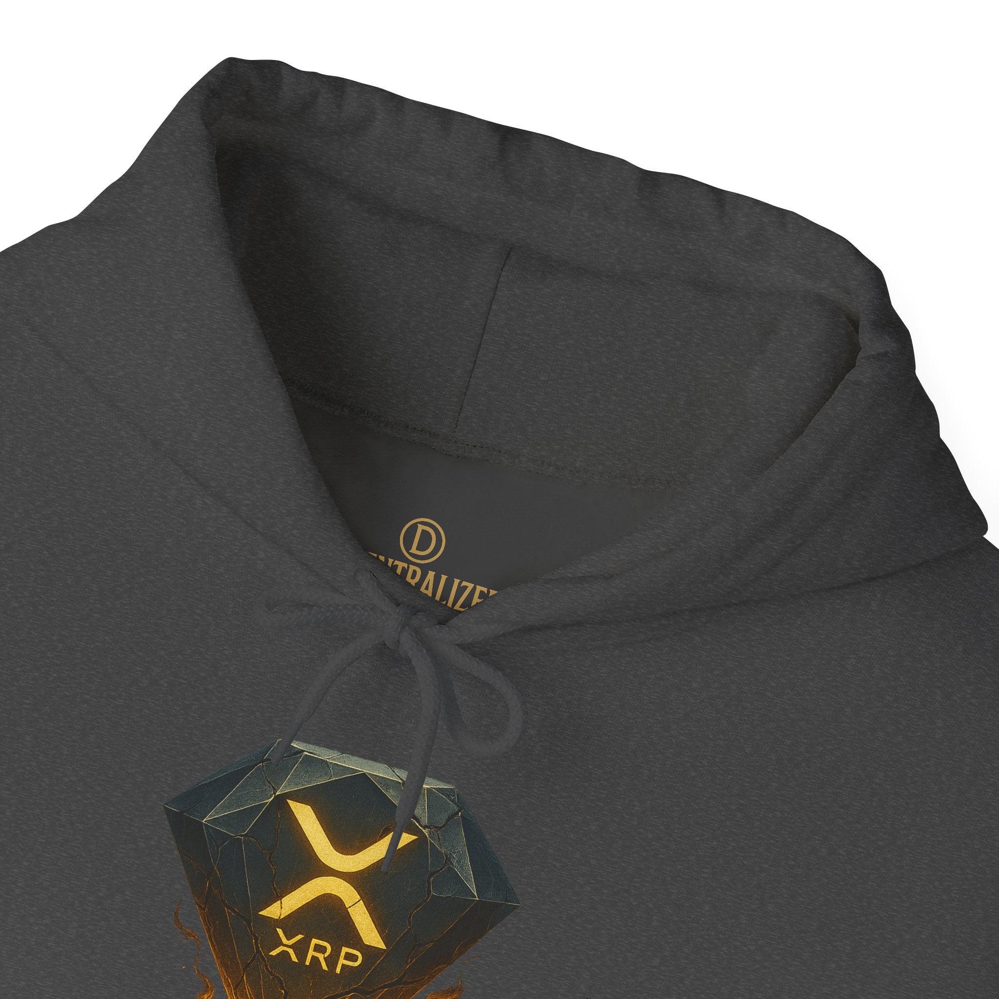 XRP Crypto Hoodie — "Pressure Built The Standard" Logo Pullover