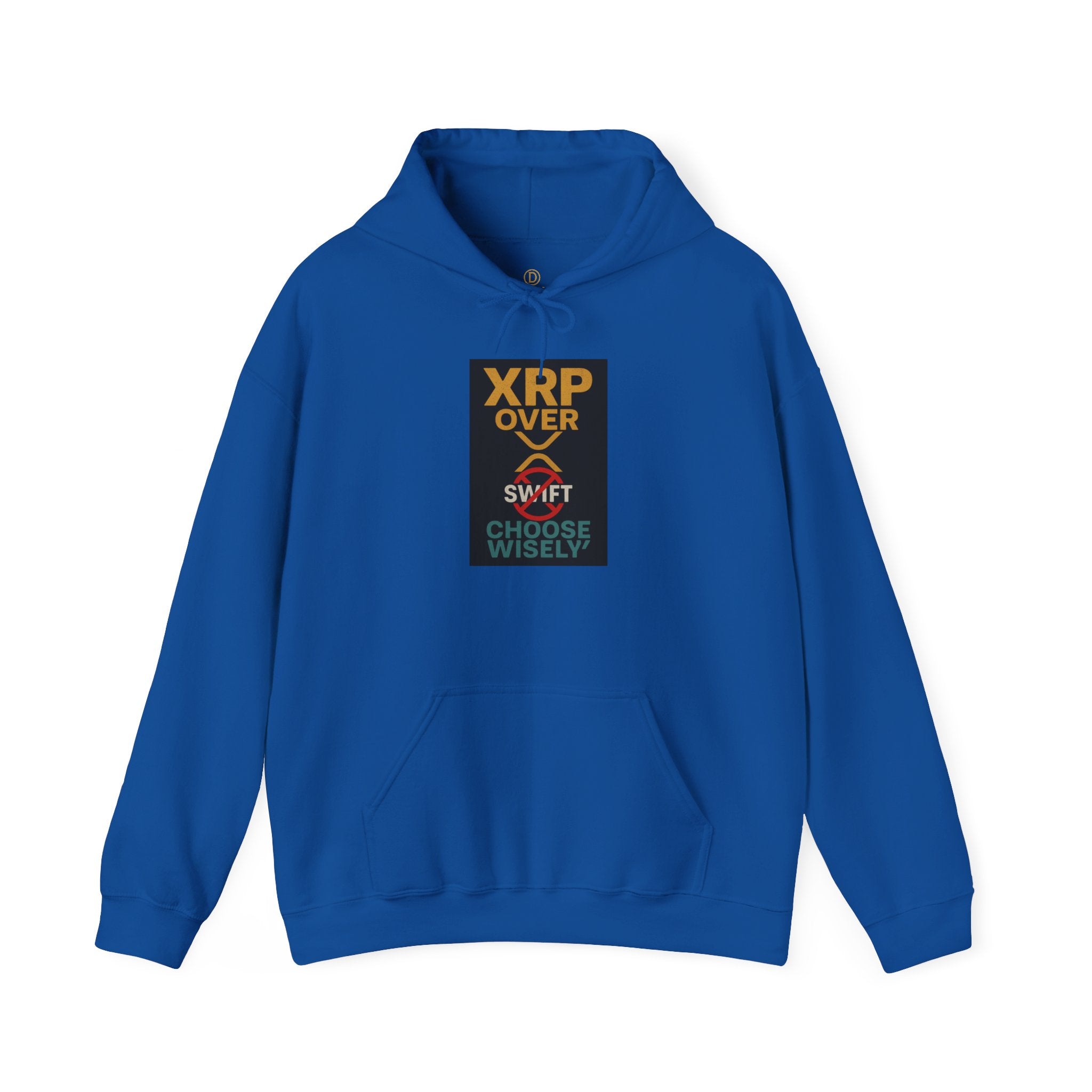 XRP Over Swift Hoodie - "Choose Wisely" Crypto Advocacy Sweatshirt
